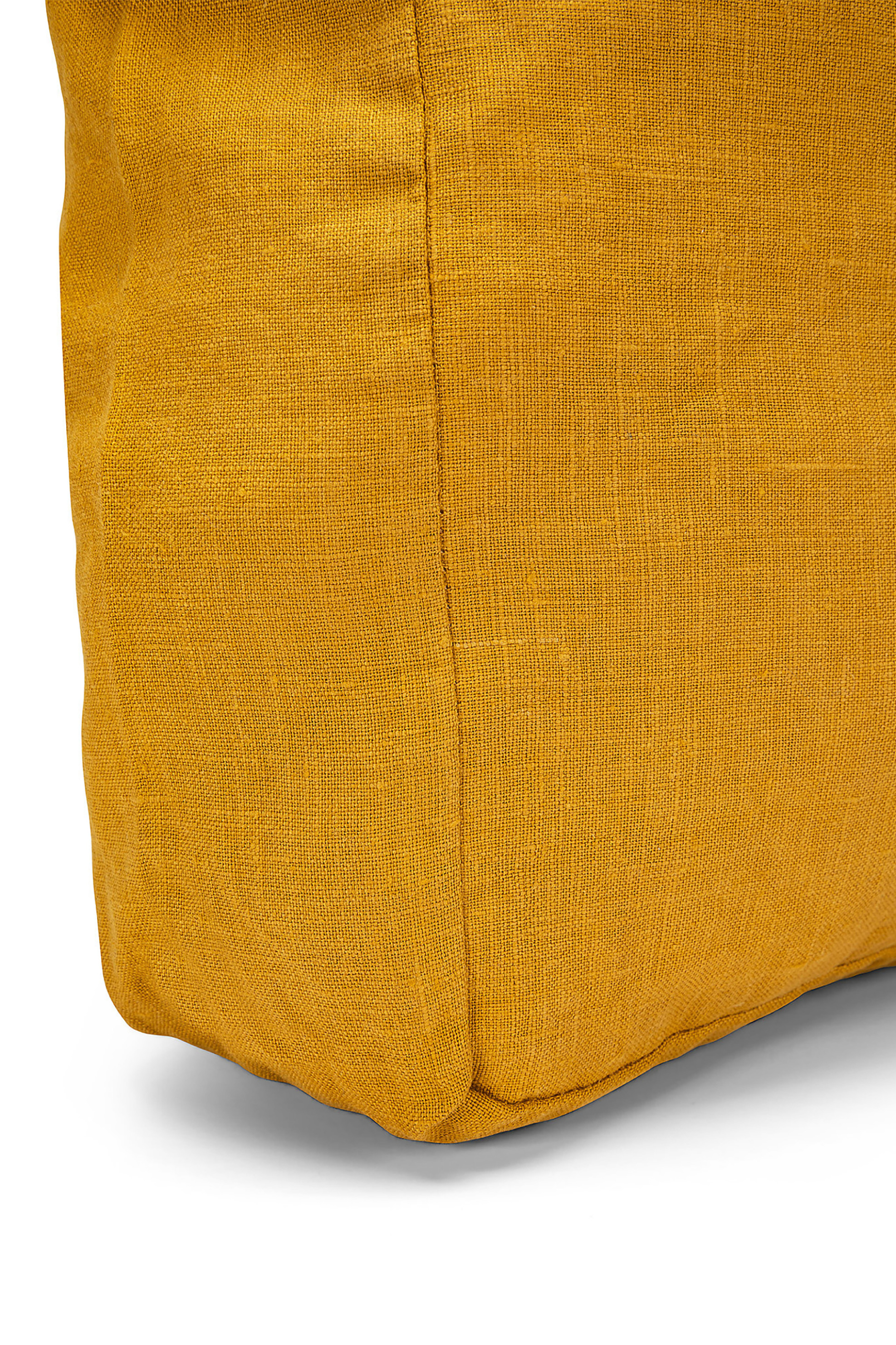 Coincasa τσάντα για ψώνια μονόχρωμη "Linen Joy" 35 x 35 x 10 cm - 007219375 Κίτρινο φωτογραφία