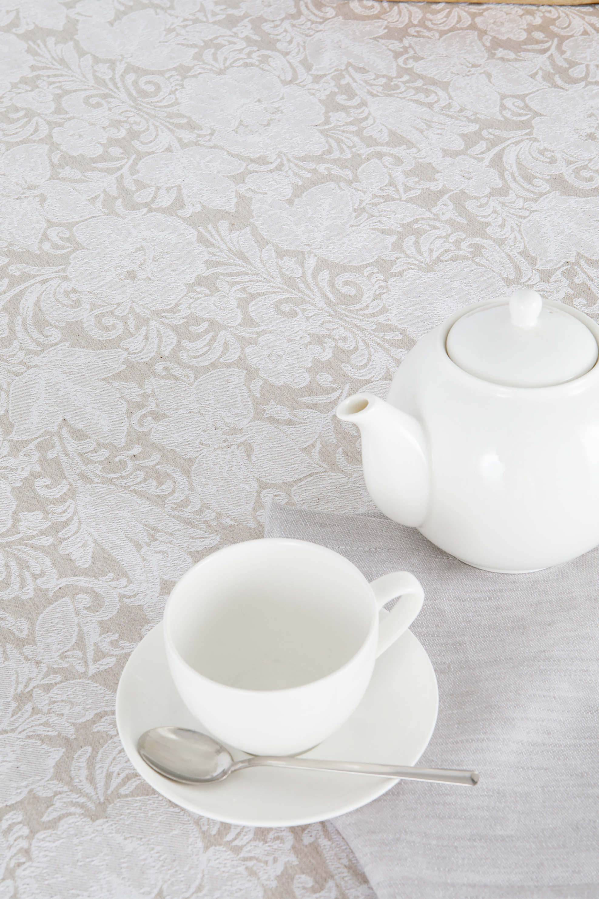 Coincasa τραπεζομάντηλο με all-over print 140 χ 250 cm - 007232331 Εκρού φωτογραφία