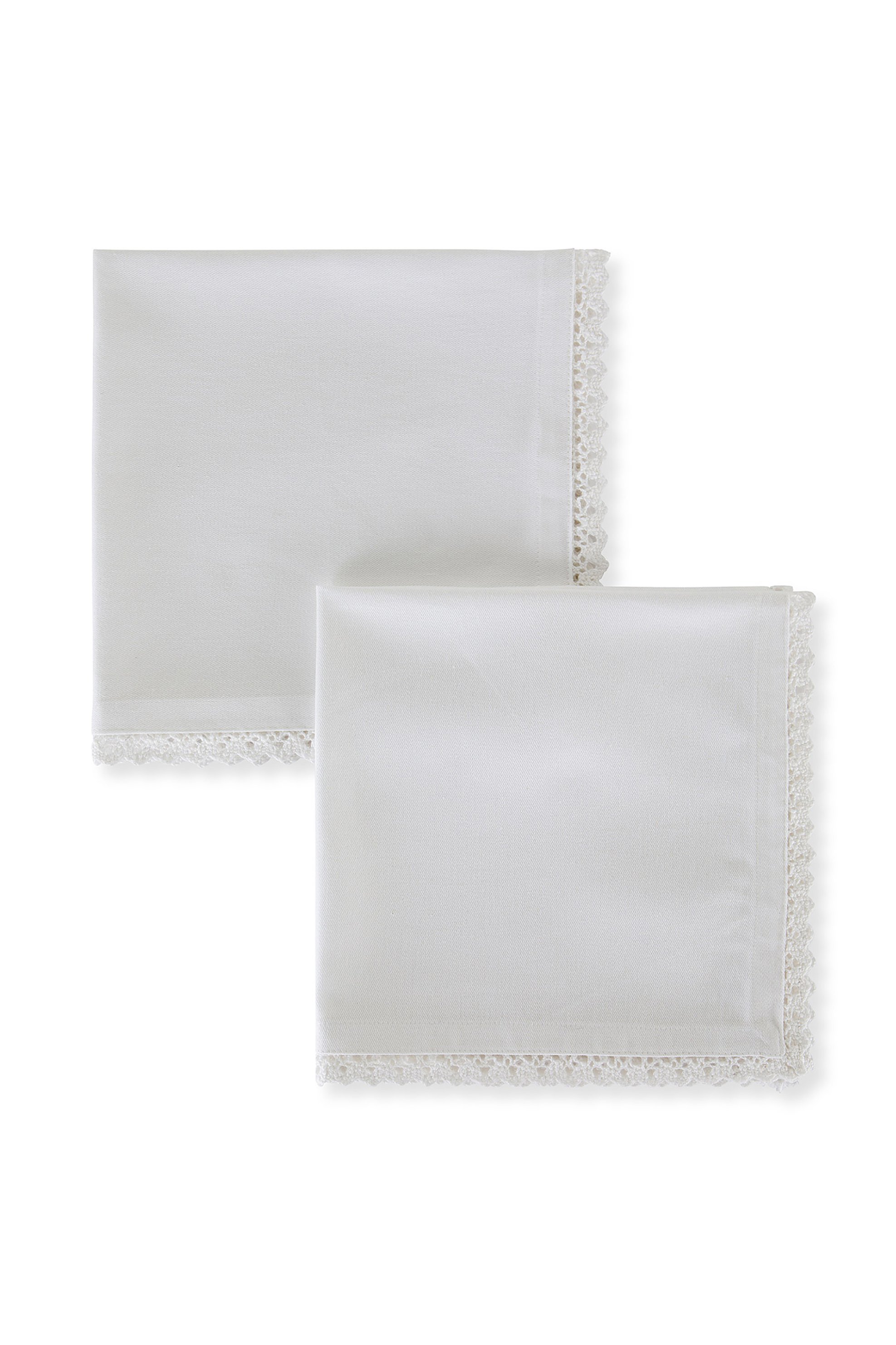 Coincasa σετ βαμβακερές χαρτοπετσέτες twill με κέντημα (2 τεμάχια) - 007246760 Λευκό