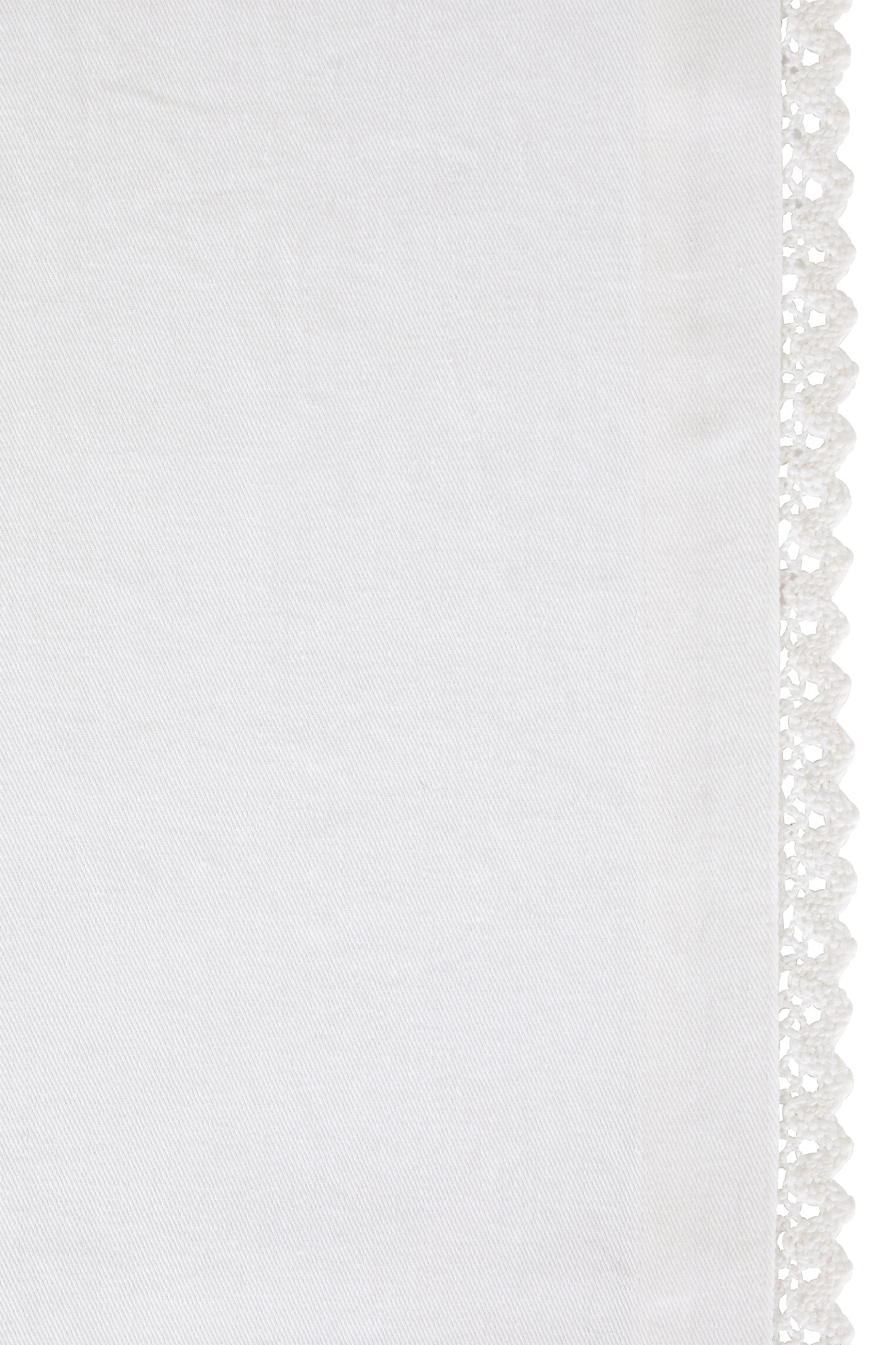Coincasa ράνερ μονόχρωμο με δαντέλα 40 x 140 cm - 007246763 Λευκό φωτογραφία