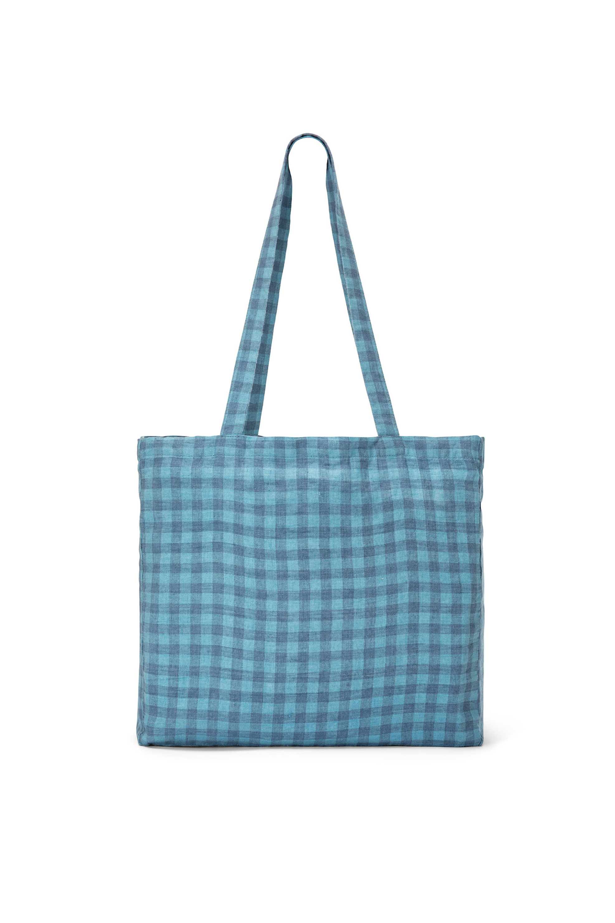 Home > ΚΟΥΖΙΝΑ > Είδη μεταφοράς > Τσάντες για ψώνια Coincasa τσάντα για ψώνια λινή με καρό σχέδιο "Vichy" 35 x 35 x 10 cm - 007245974 Γαλάζιο