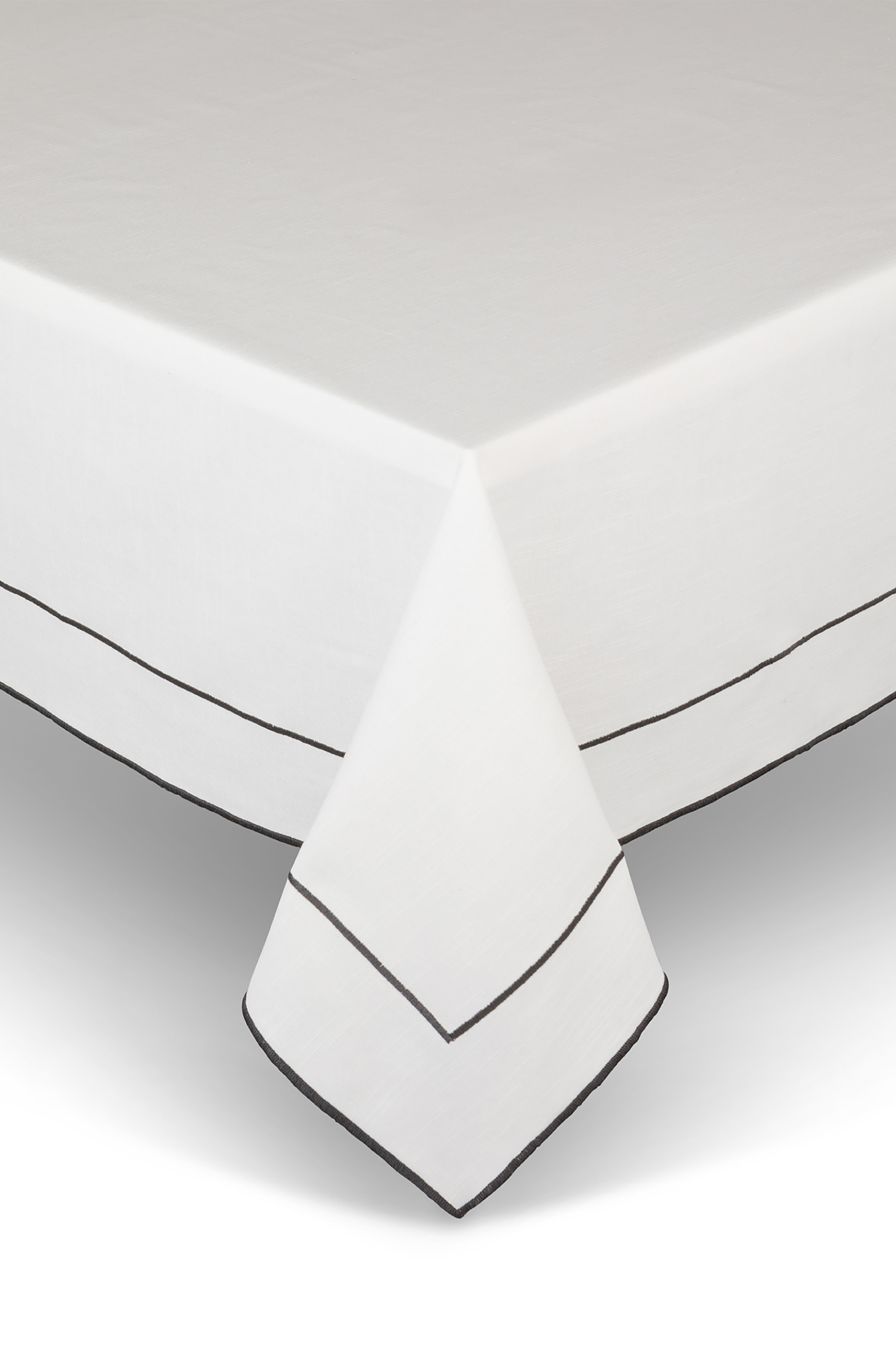 Coincasa τραπεζομάντηλο με contrast ρίγες στο τελείωμα "Marta" 140 x 250 cm - 007249082 Λευκό 2-7054006884|EE0248|