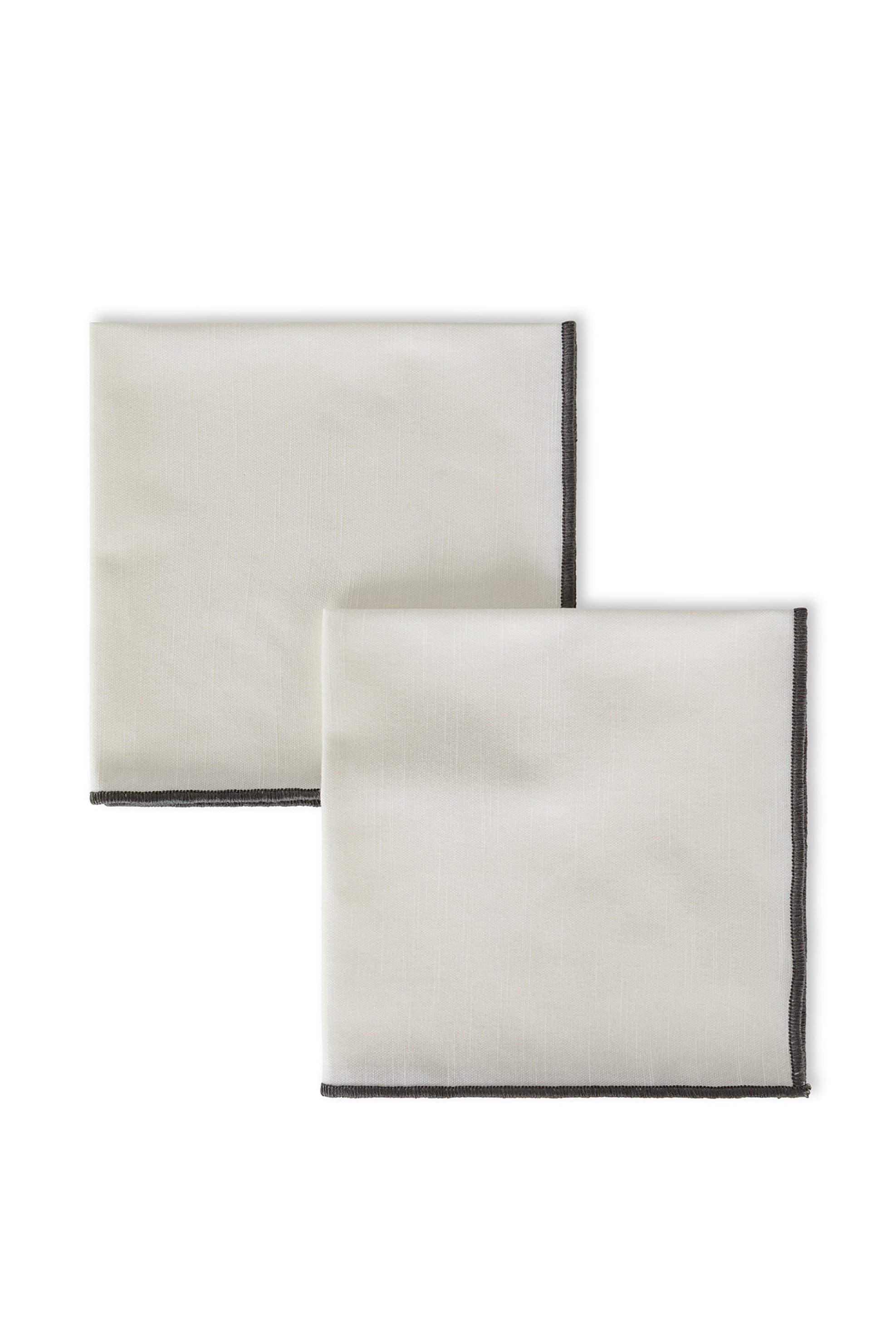 Coincasa σετ πετσέτες φαγητού μονόχρωμες 2 x 42 x 42 cm - 007249084 Λευκό