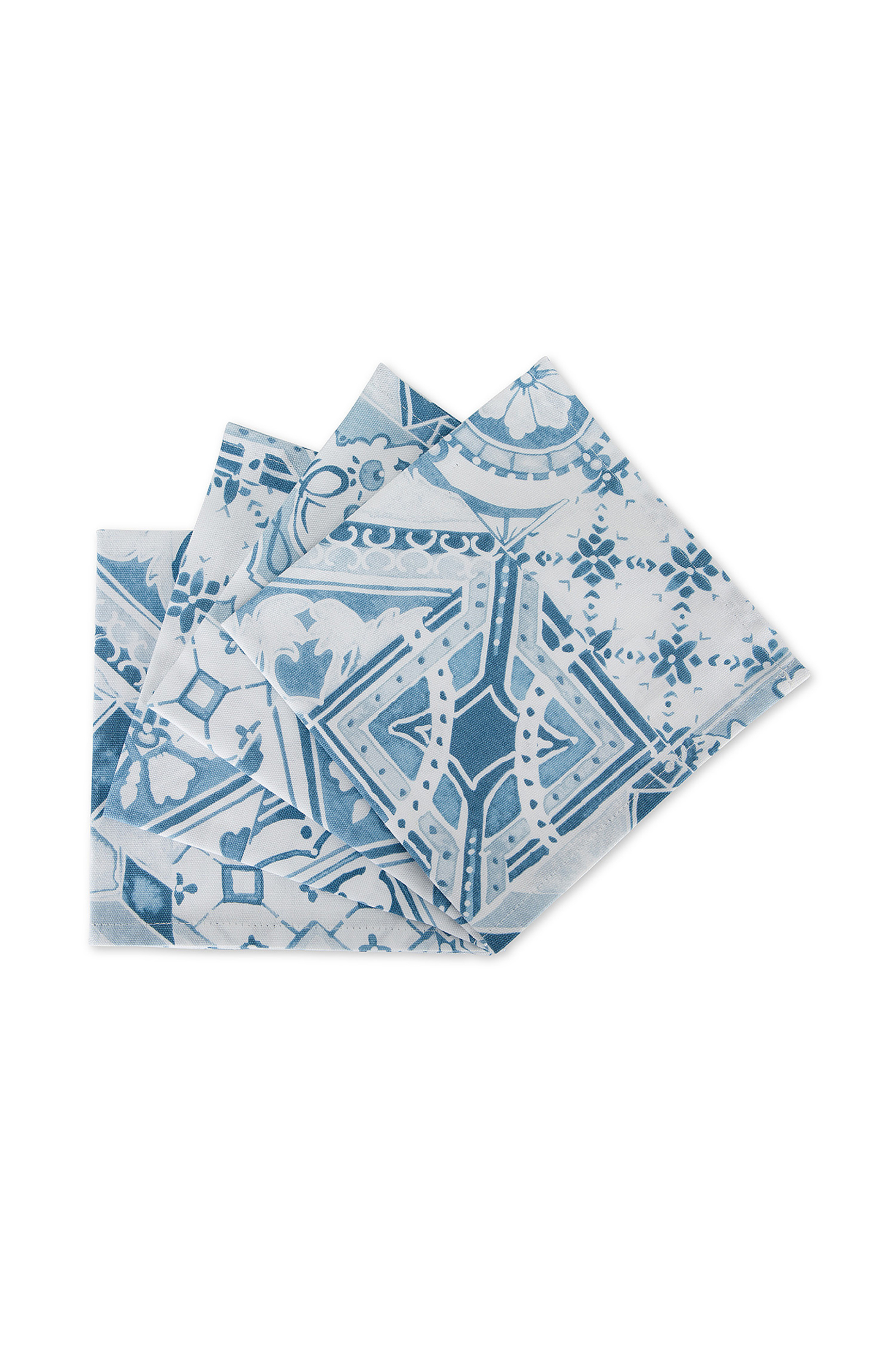 Coincasa σετ πετσέτες φαγητού με all-over print "Costiera" (4 τεμάχια) - 007255347 Denim Blue Ανοιχτό 2-7054006994|EE0248|