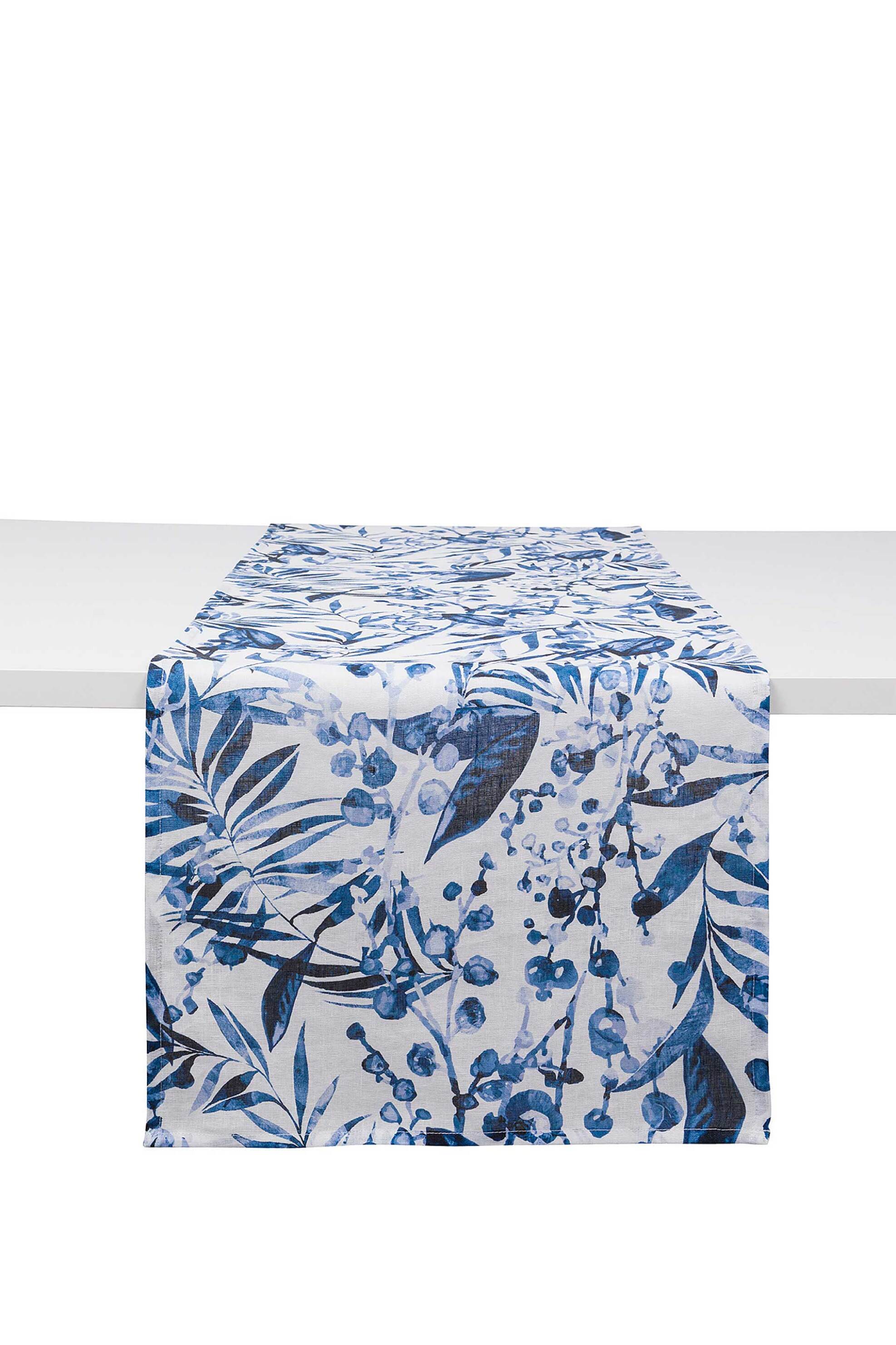 Home > ΚΟΥΖΙΝΑ > Τραβέρσες - Ράνερ Coincasa λινό ράνερ με floral print 140 x 40 cm - 007359185 Μπλε