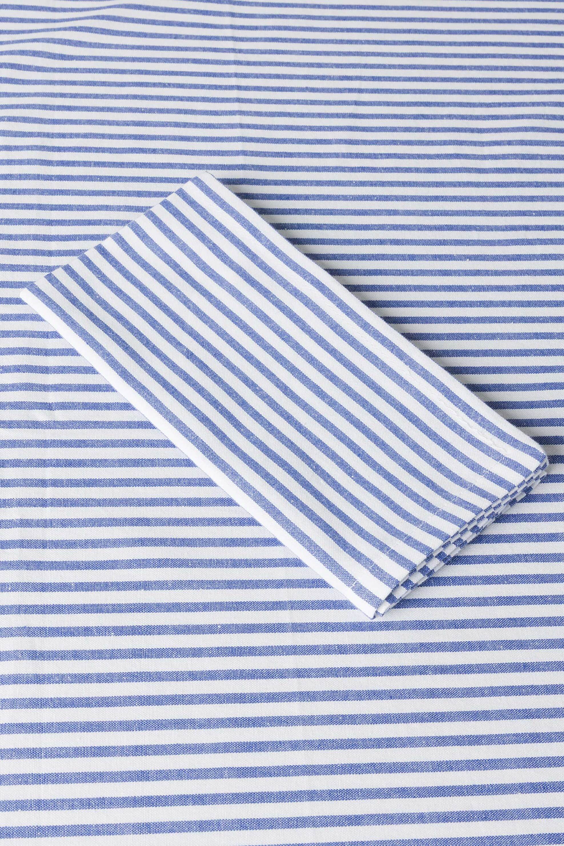 Coincasa τραπεζομάντηλο με ριγέ σχέδιο 140 x 200 cm - 007475197 Γαλάζιο φωτογραφία