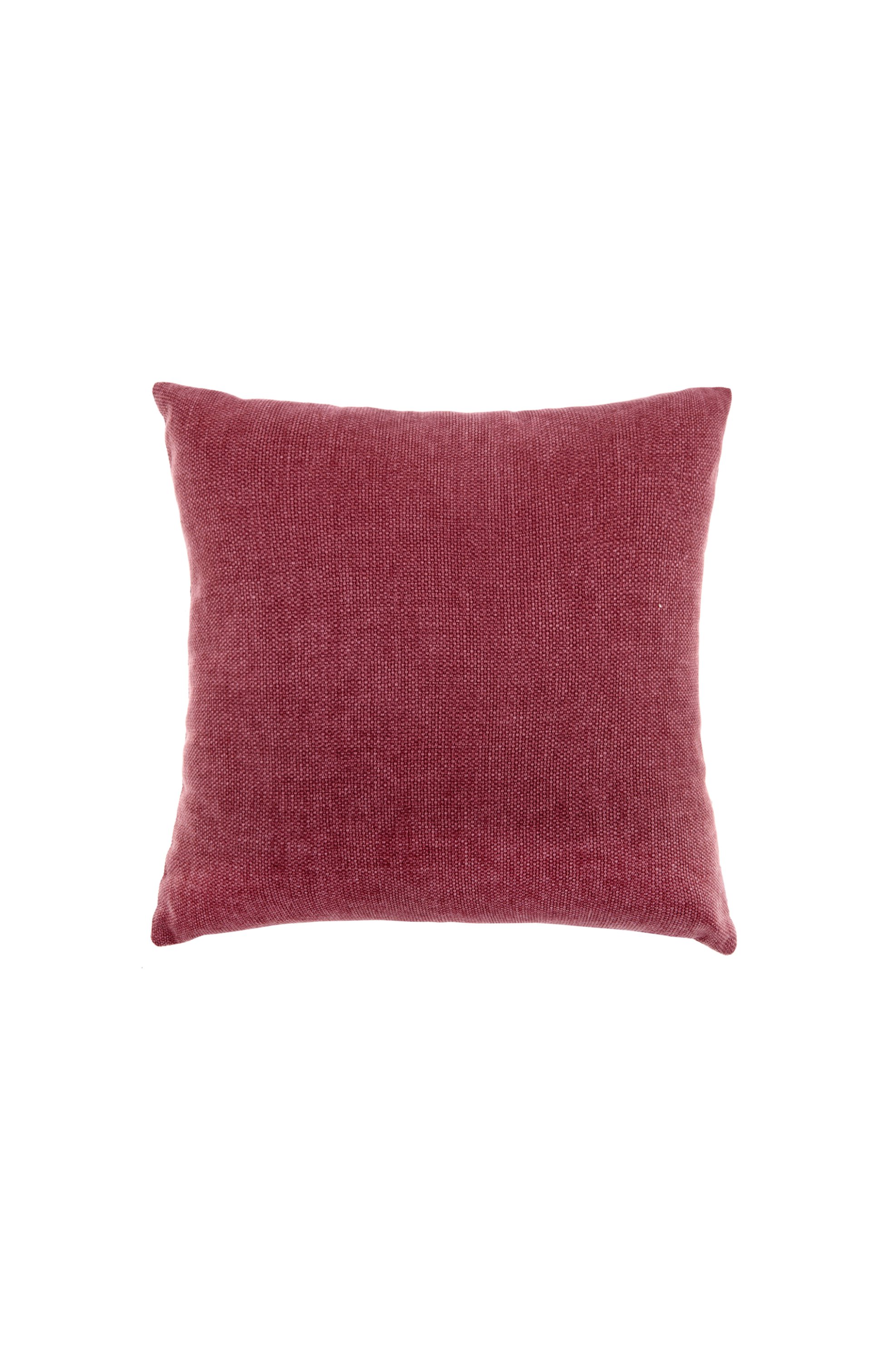 COINCASA Coincasa διακοσμητικό μαξιλάρι μονόχρωμο 43 x 43 cm - 007279112 Μπορντό