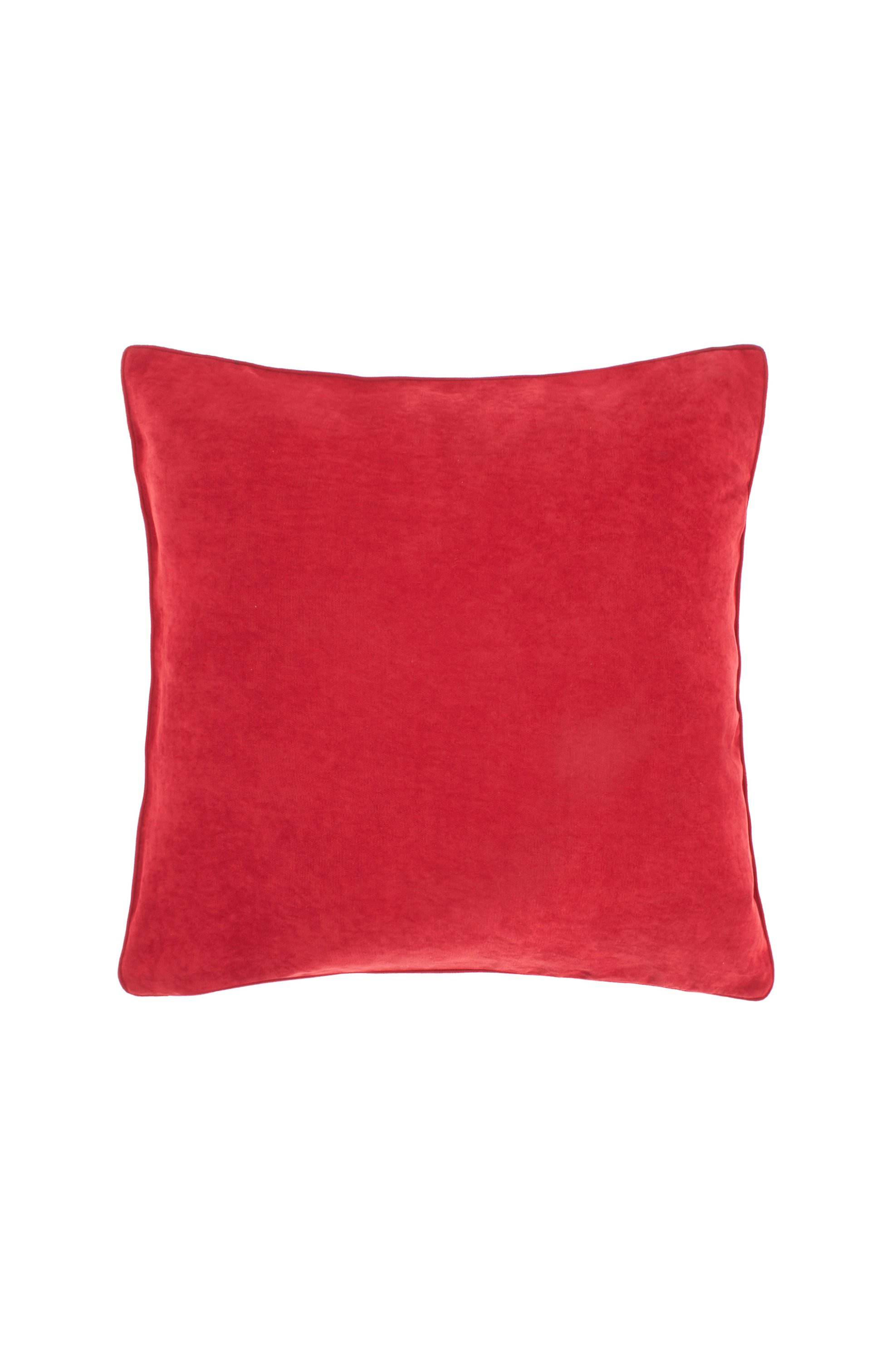 COINCASA Coincasa διακοσμητικό μαξιλάρι με βελούδινη υφή 45 x 45 cm - 006661531 Κόκκινο