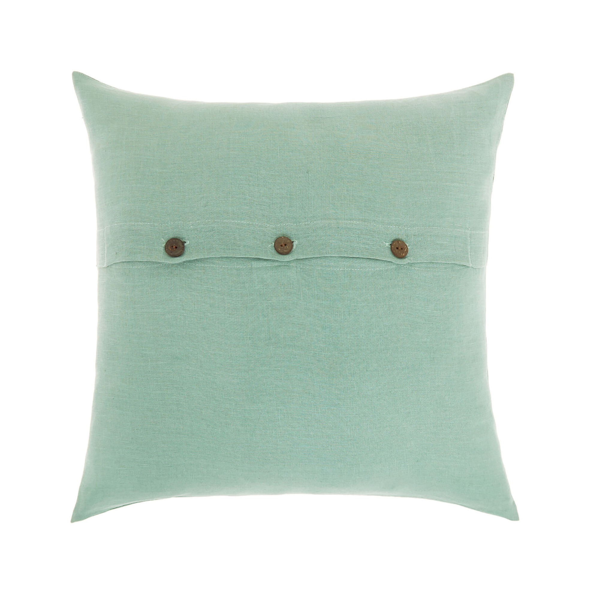 Coincasa διακοσμητικό μαξιλάρι λινό μονόχρωμο 45 x 45 cm - 007082480 Βεραμάν φωτογραφία