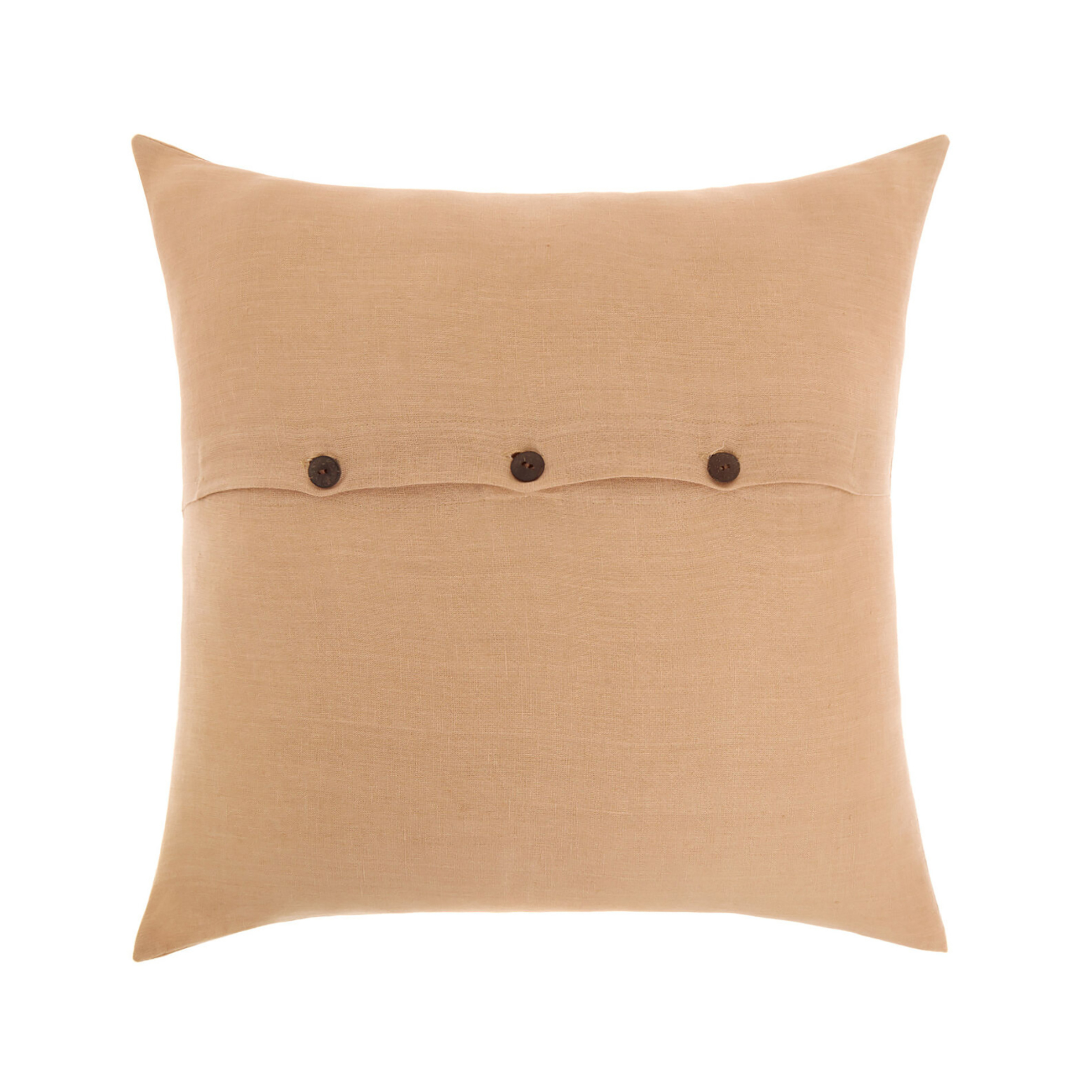 Coincasa λινό κάλυμμα μαξιλαριού με κουμπιά 45 x 45 cm - 007082483 Σομόν φωτογραφία