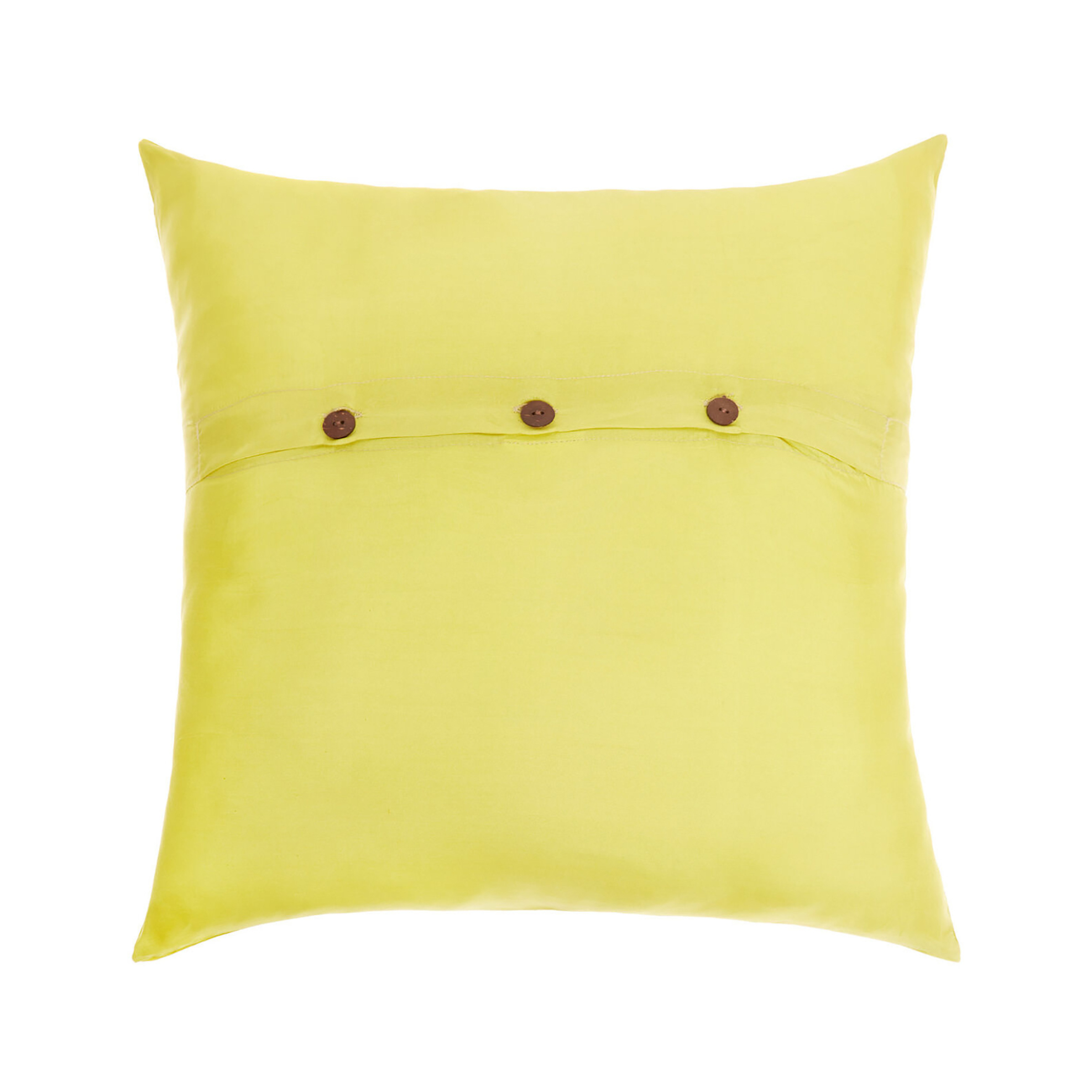 Coincasa κάλυμμα μαξιλαριού μεταξωτό με κουμπιά 45x45 - 007082475 Κίτρινο φωτογραφία
