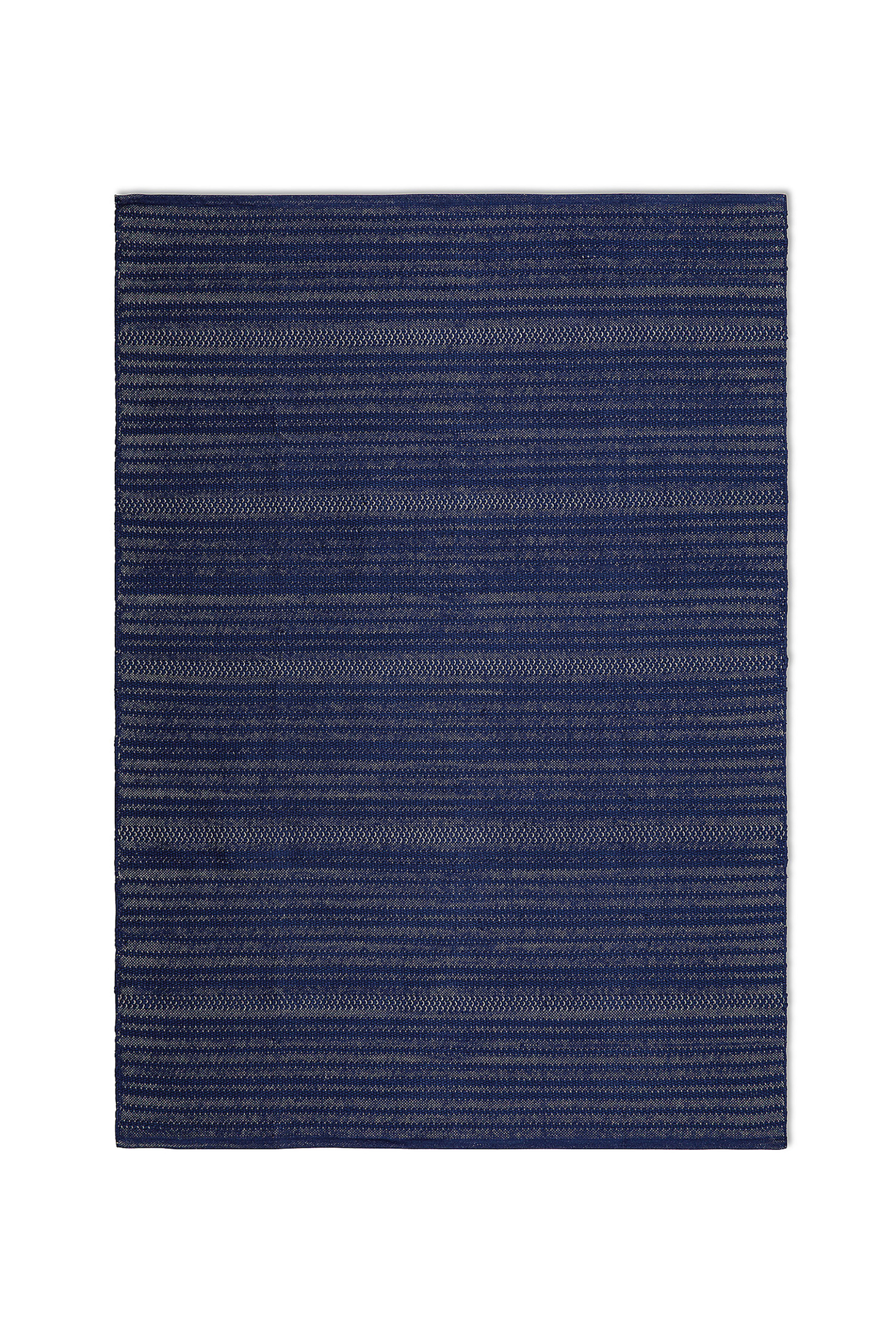 COINCASA Coincasa χαλί με ριγέ μοτίβο μονόχρωμο 210 x 150 cm - 007256396 Μπλε Σκούρο