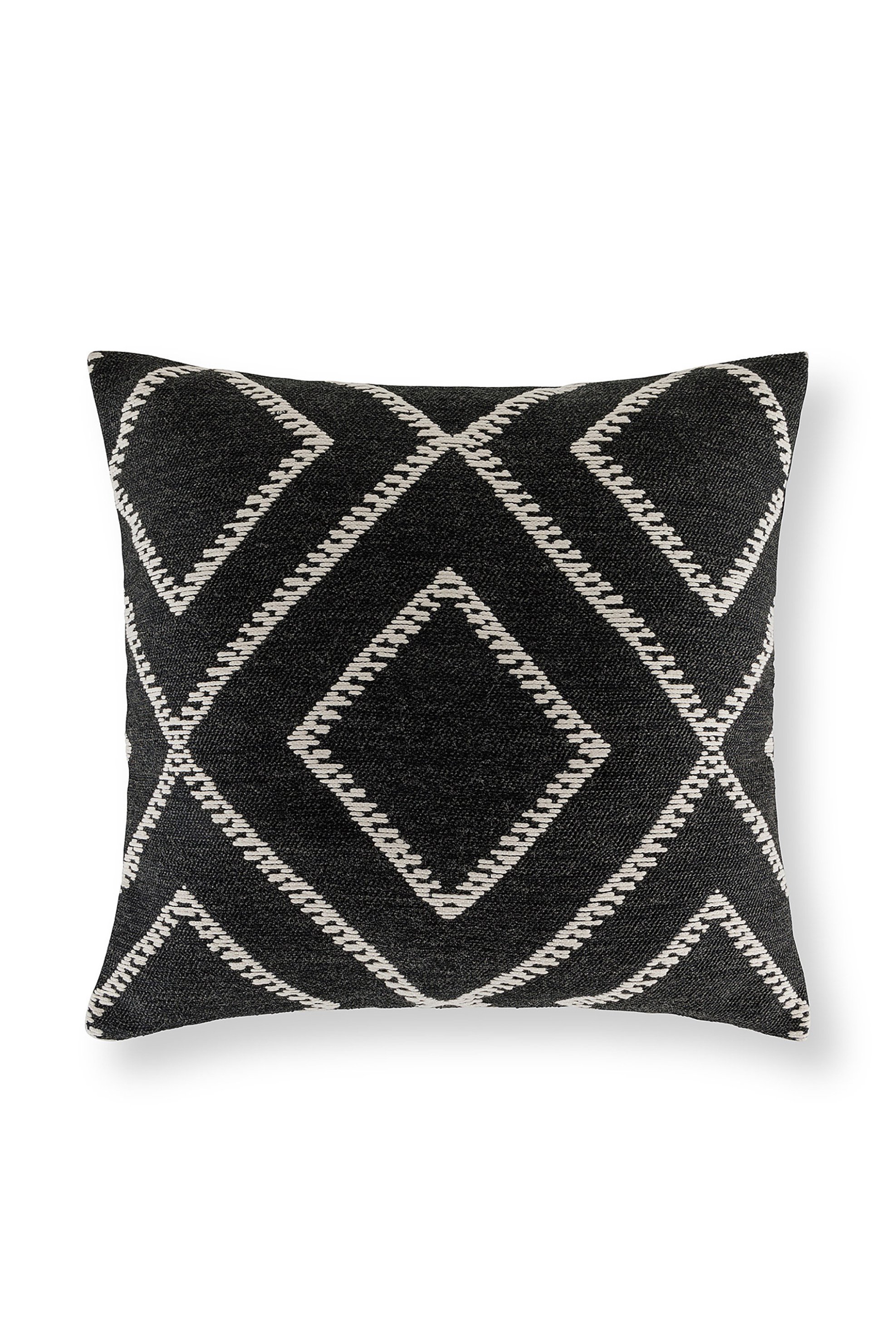 COINCASA Coincasa διακοσμητικό μαξιλάρι με γεωμετρικό σχέδιο 50 x 50 cm - 007255755 Μαύρο