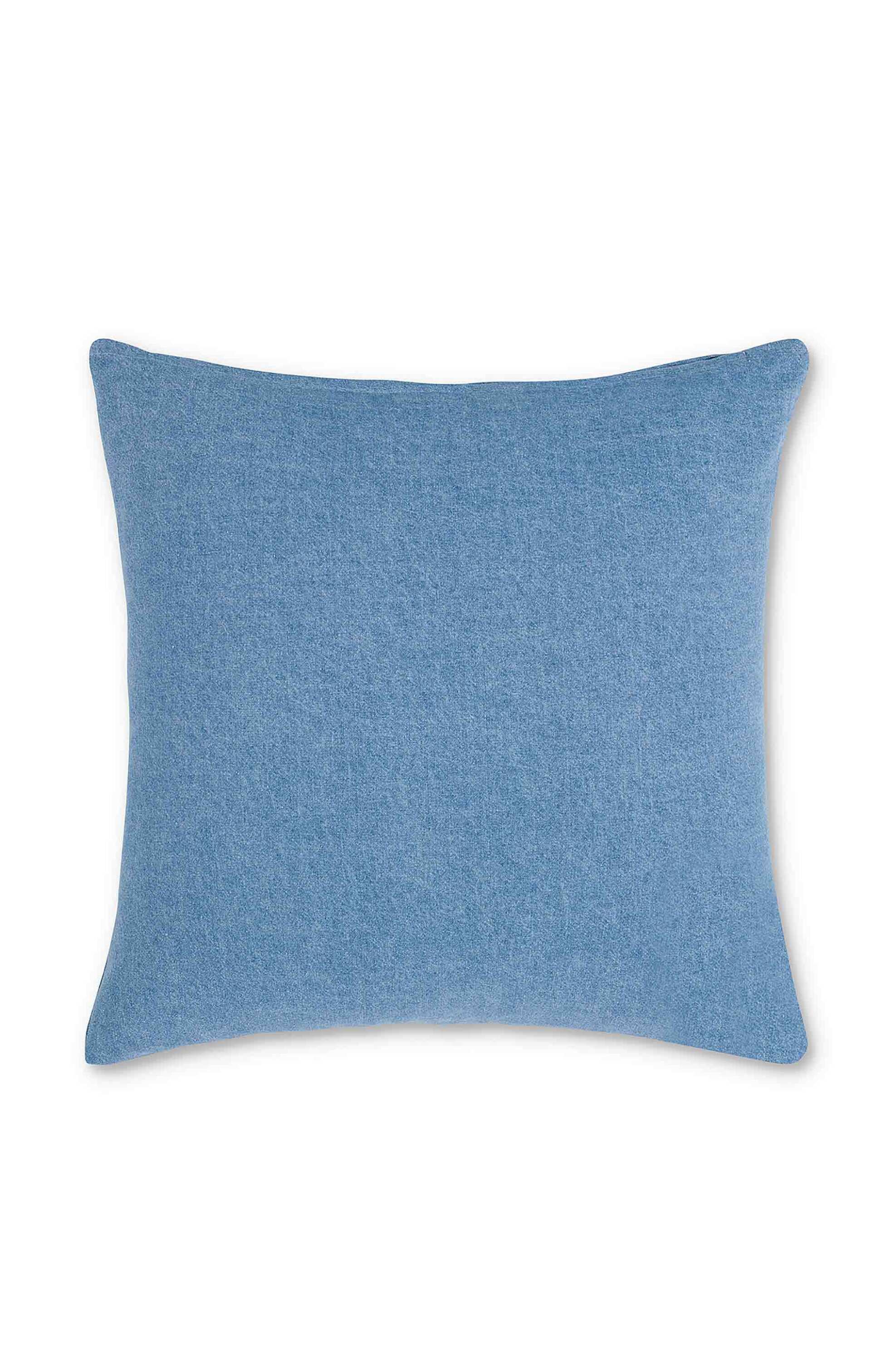 Coincasa διακοσμητικό μαξιλάρι denim με πουά σχέδιο 45 x 45 cm - 007357628 Μπλε Ανοιχτό φωτογραφία