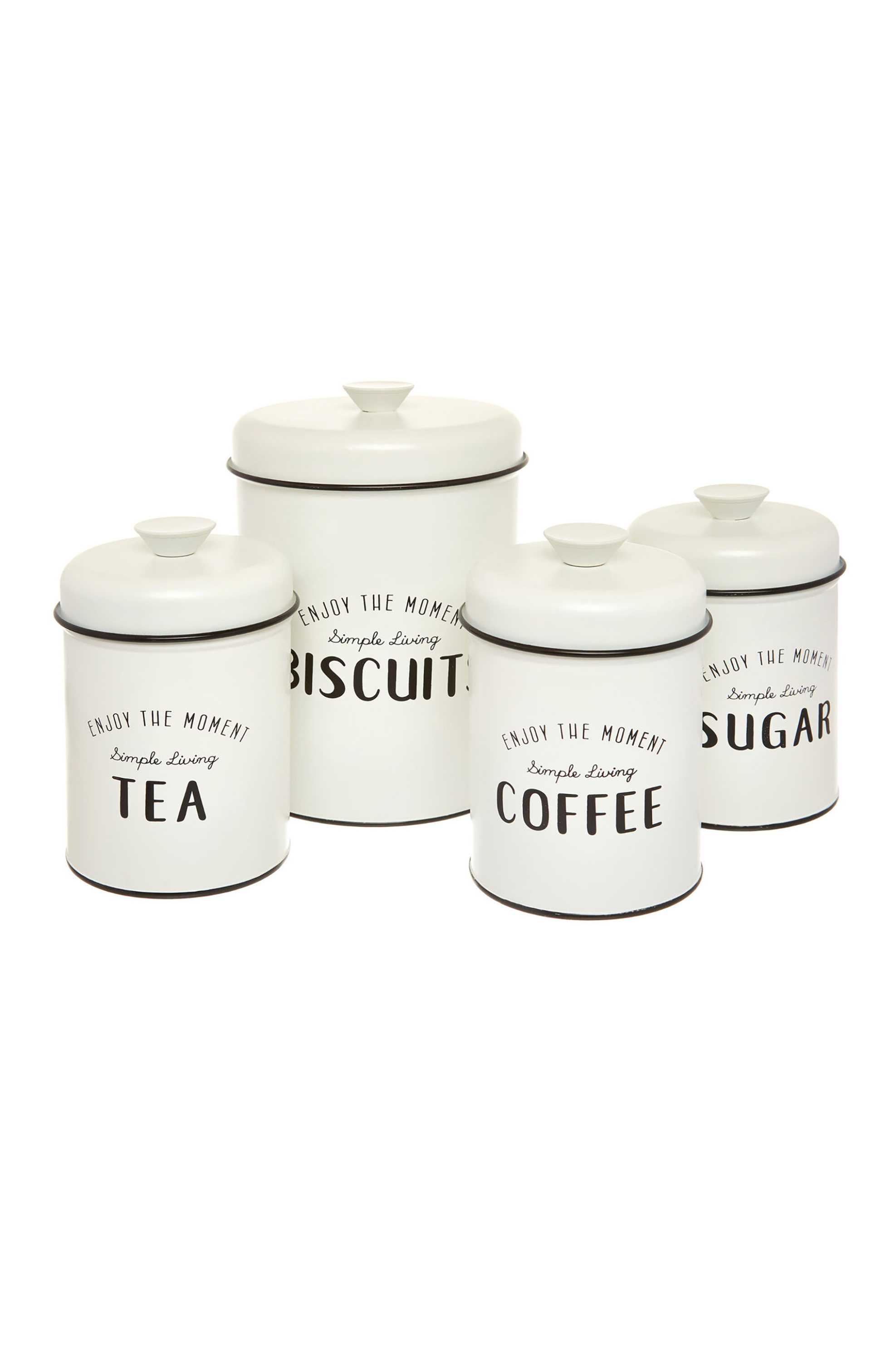 Coincasa δοχείο για καφέ με σμάλτο και lettering 11 x 16,5 cm - 007109057 Μπεζ φωτογραφία