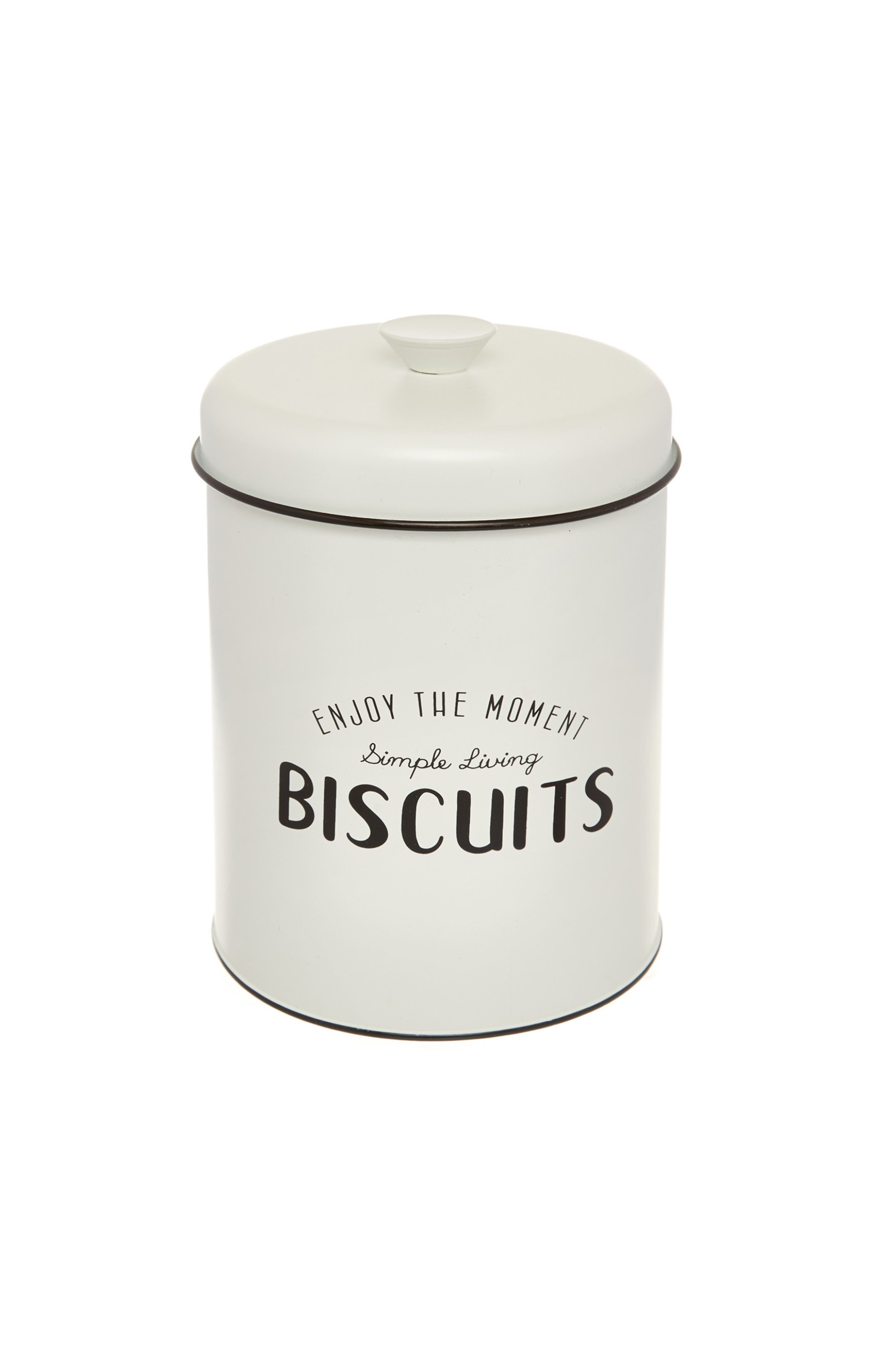 Coincasa δοχείο για μπισκότα με σμάλτο και lettering 15,4 x 21,8 cm - 007109059 Μπεζ