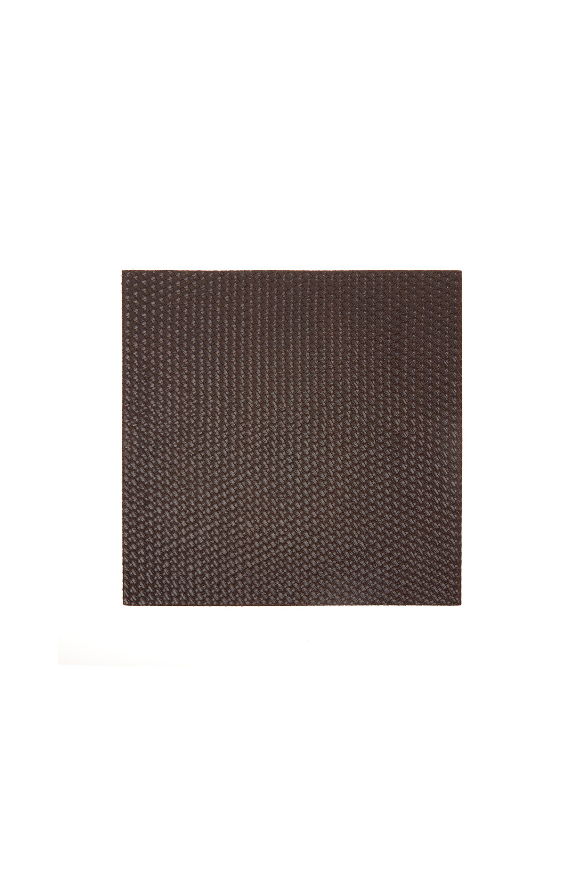 Coincasa ξύλινη πιατέλα με ανάγλυφο σχέδιο 33 x 33 cm - 007124362 Καφέ