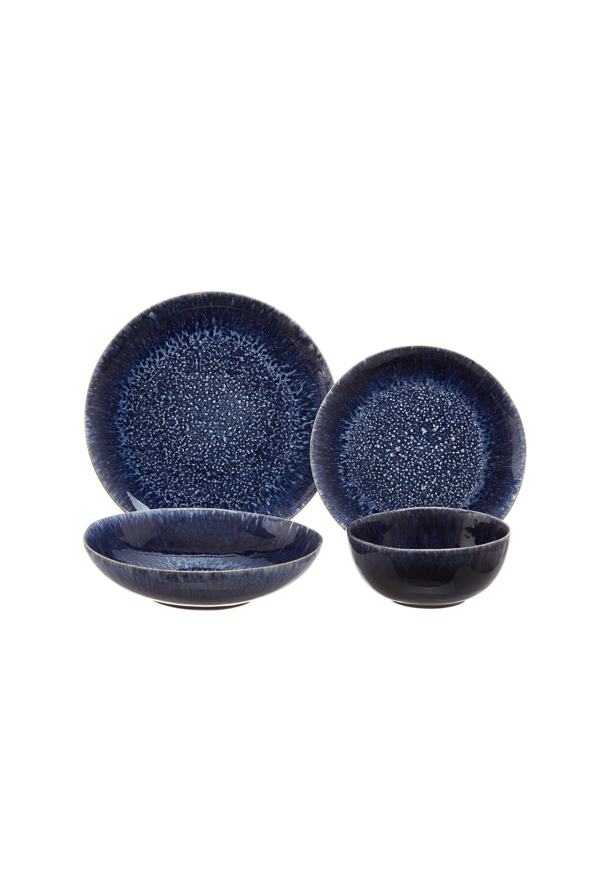 Coincasa κεραμικό πιάτο φρούτου με εφέ 22 cm - 007153779 Πορτοκαλί