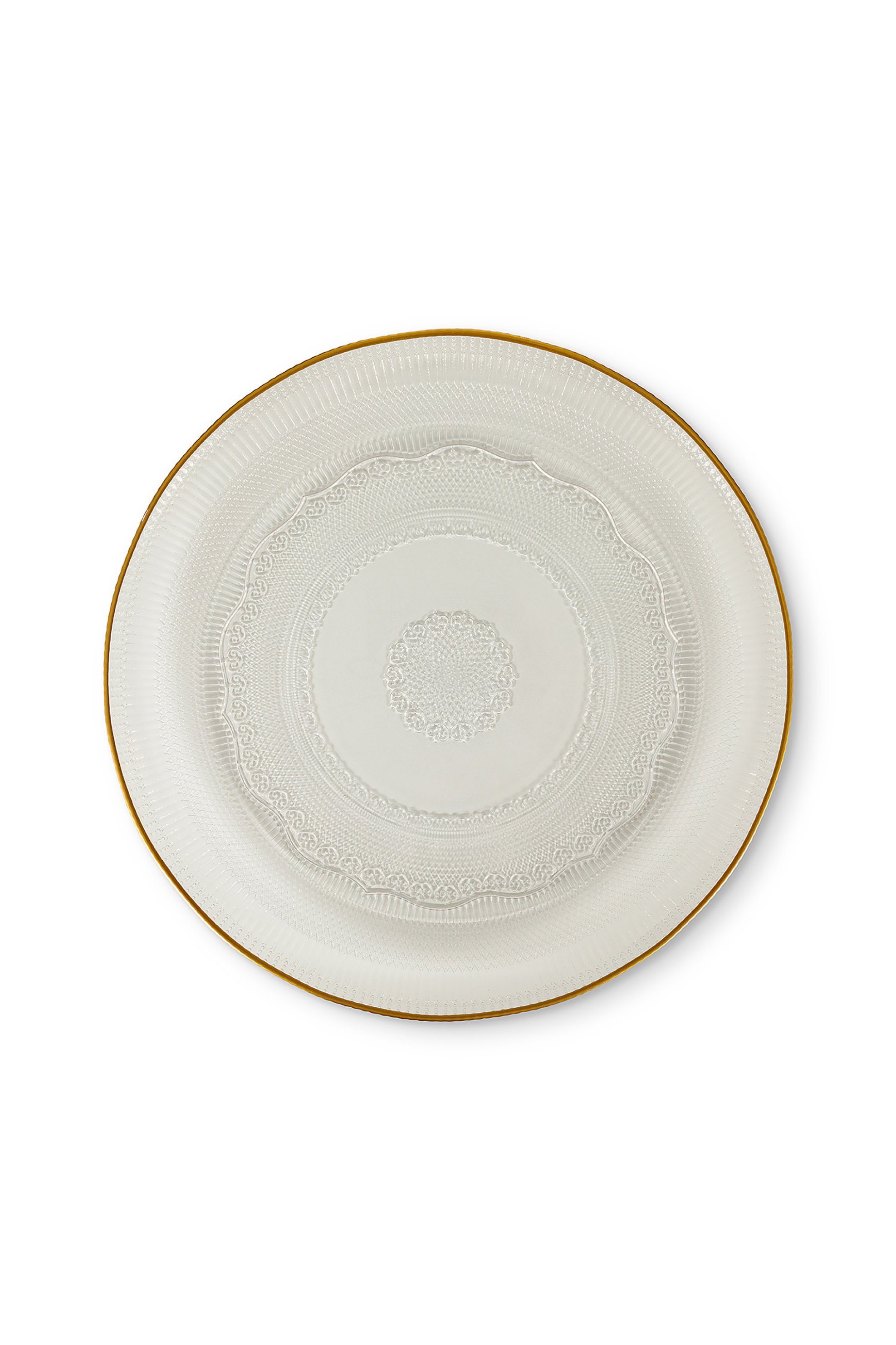 Coincasa πιάτο σερβιρίσματος 33 cm - 007240446 Διάφανο