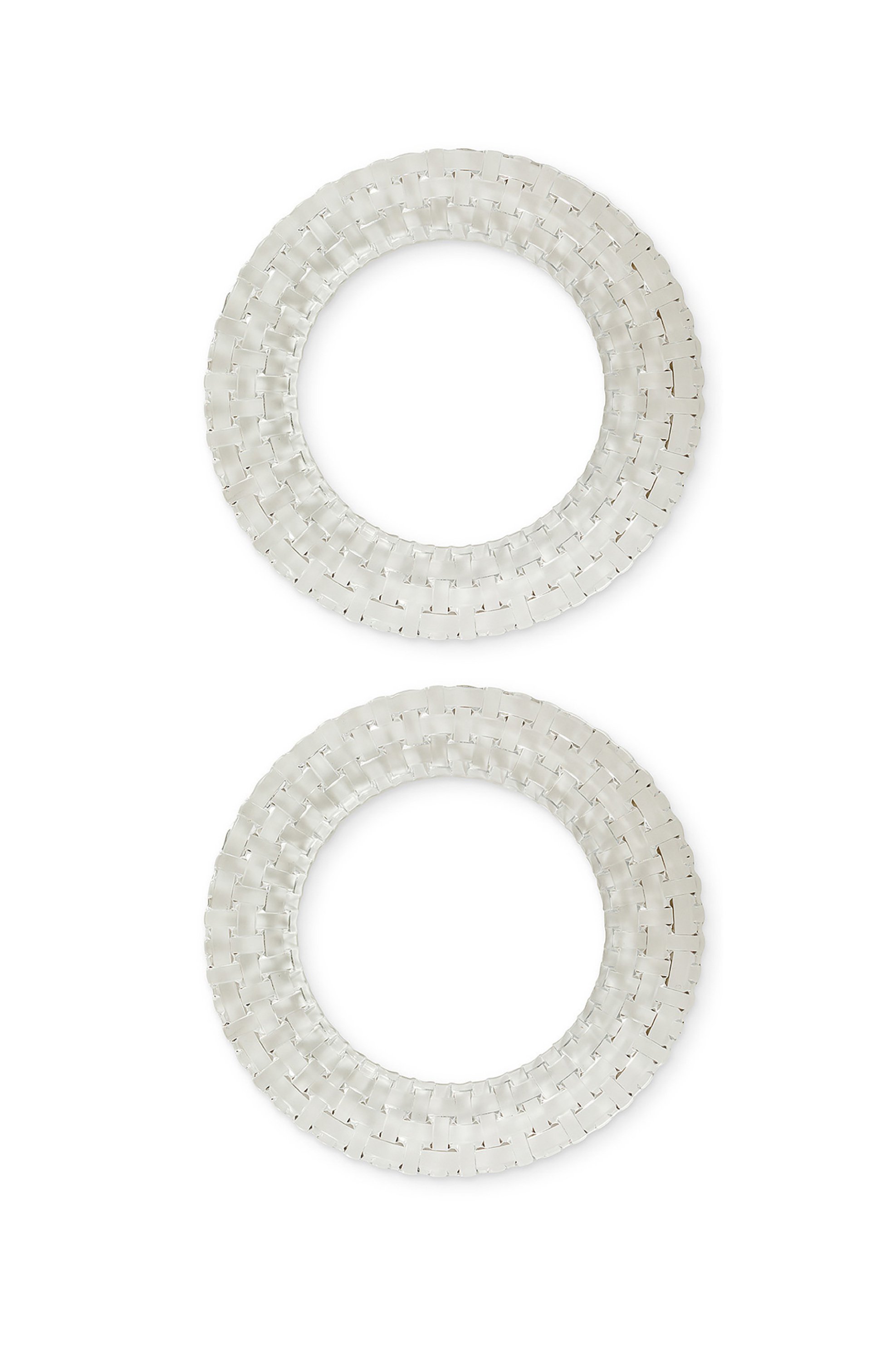 Coincasa σετ γυάλινες πιατέλες σερβιρίσματος 32 cm (2 τεμάχια) - 007262289 Διάφανο