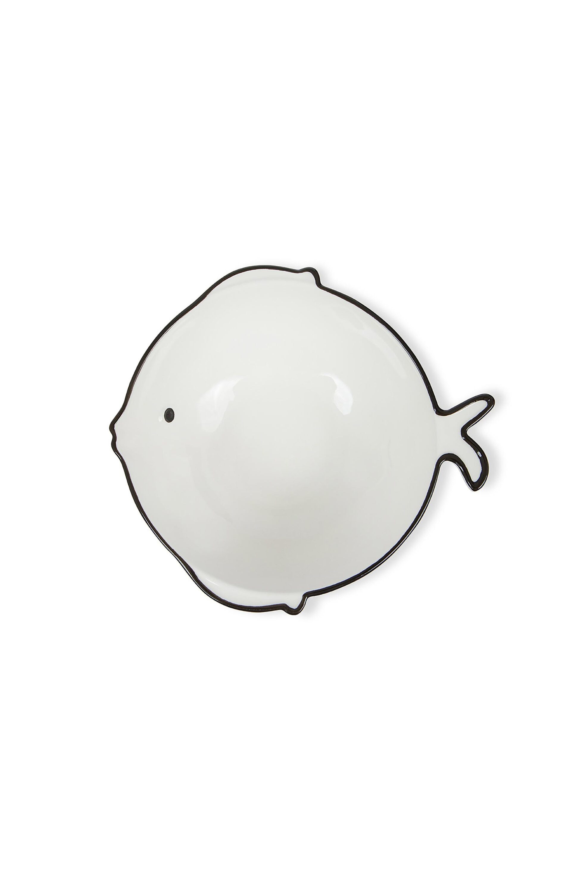 Home > ΚΟΥΖΙΝΑ > Είδη Σερβιρίσματος Coincasa πορσελάνινο μπολ σερβιρίσματος σε σχήμα ψαριού 19 cm - 007358189 Λευκό