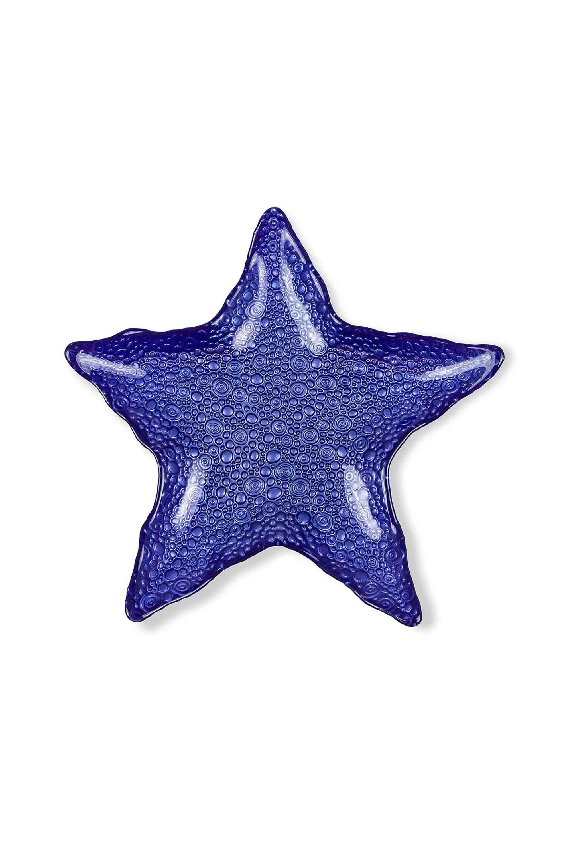 Home > ΚΟΥΖΙΝΑ > Είδη Σερβιρίσματος Coincasa γυάλινη πιατέλα σερβιρίσματος starfish 33 cm - 007358643 Μπλε