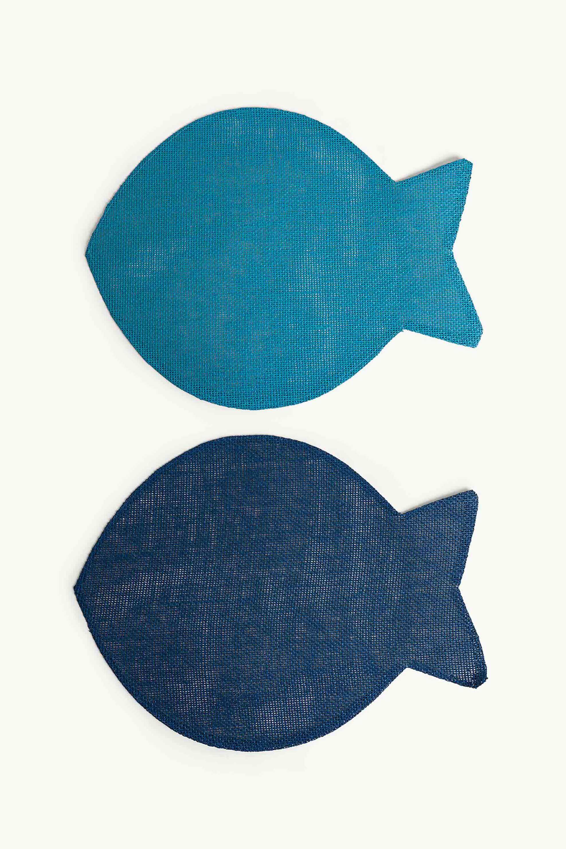 COINCASA Coincasa σουπλά σε σχήμα ψαριού 40 x 38 cm - 007476086 Γαλάζιο