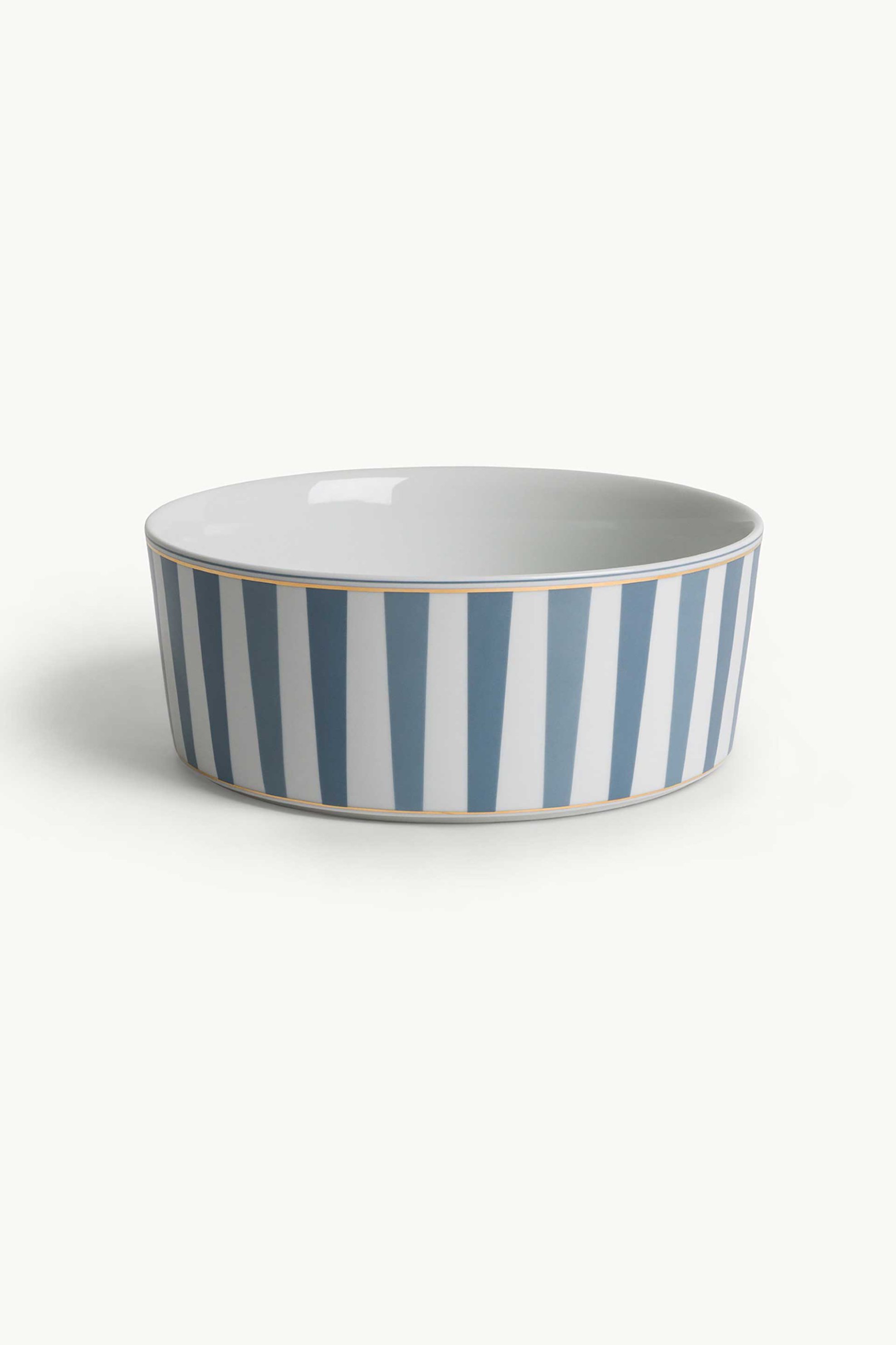 Coincasa μπολ σαλάτας από πορσελάνη με ριγέ σχέδιο 22 cm - 007492156 Γαλάζιο