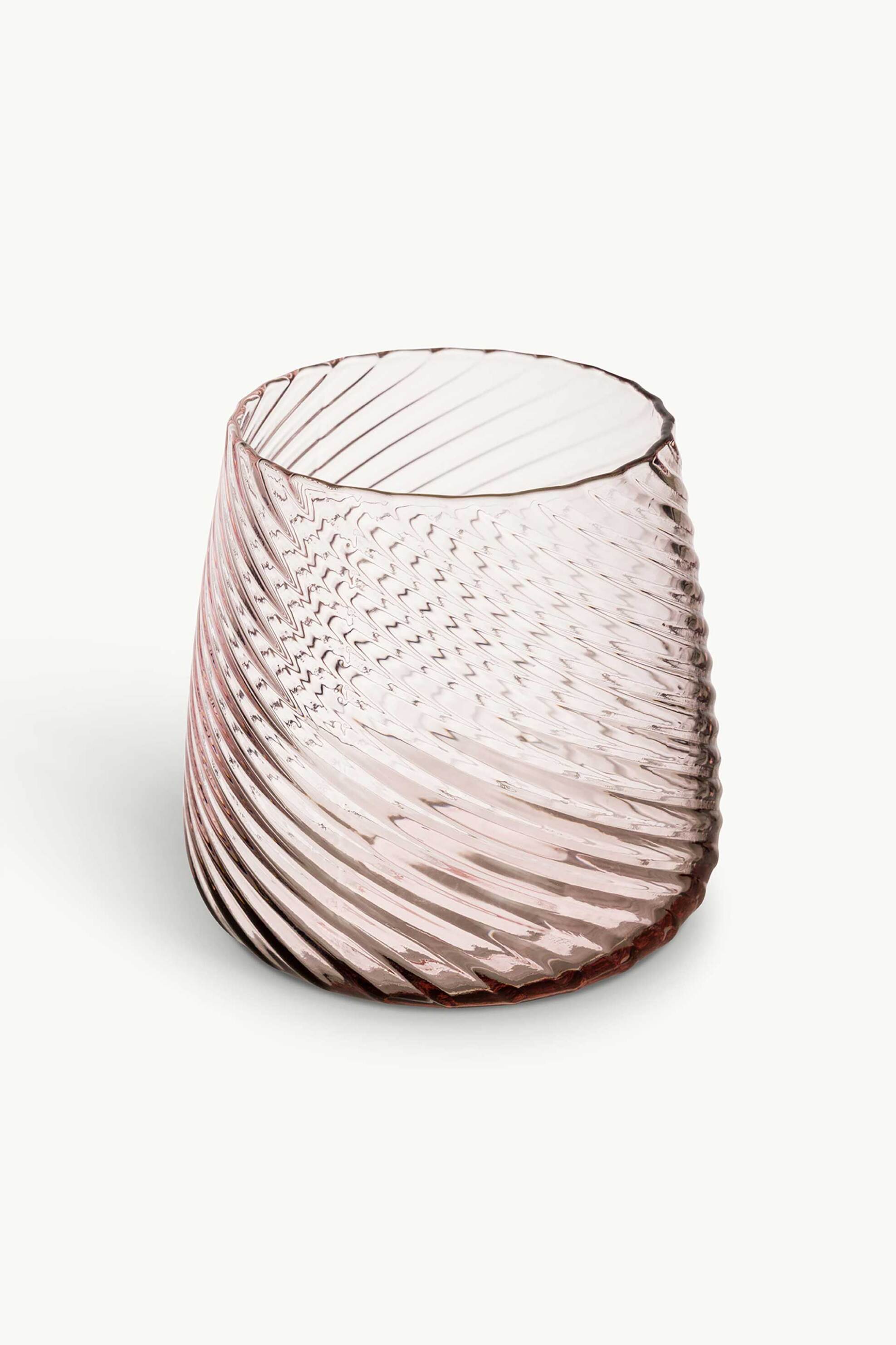 Coincasa γυάλινο ποτήρι "Optical" 8,5 x 8,5 cm - 006533166 Ροζ Ανοιχτό φωτογραφία