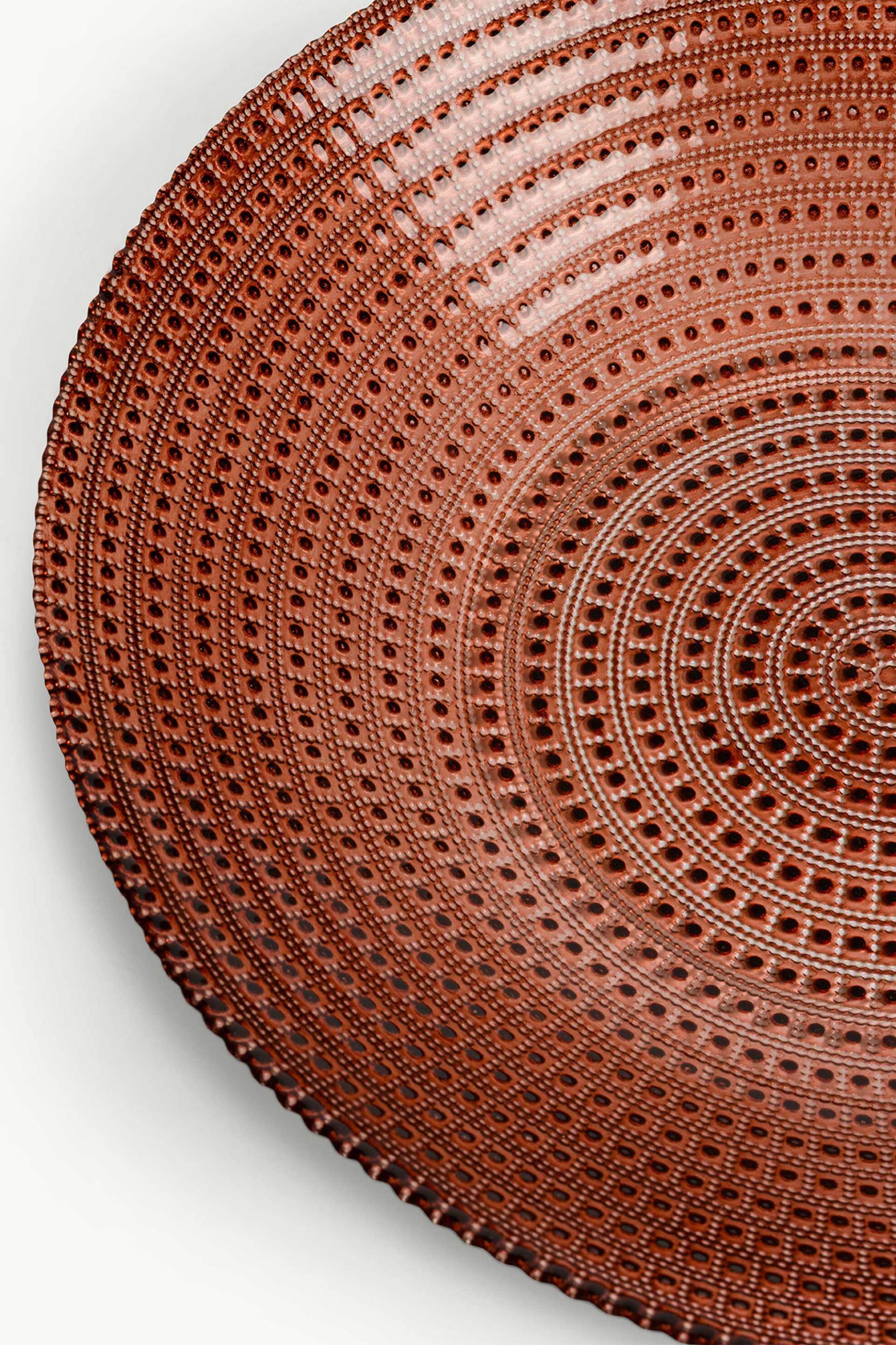 Coincasa Γυάλινο Μπολ με Allure Motif 40 CM - 007499881 Πορτοκαλί