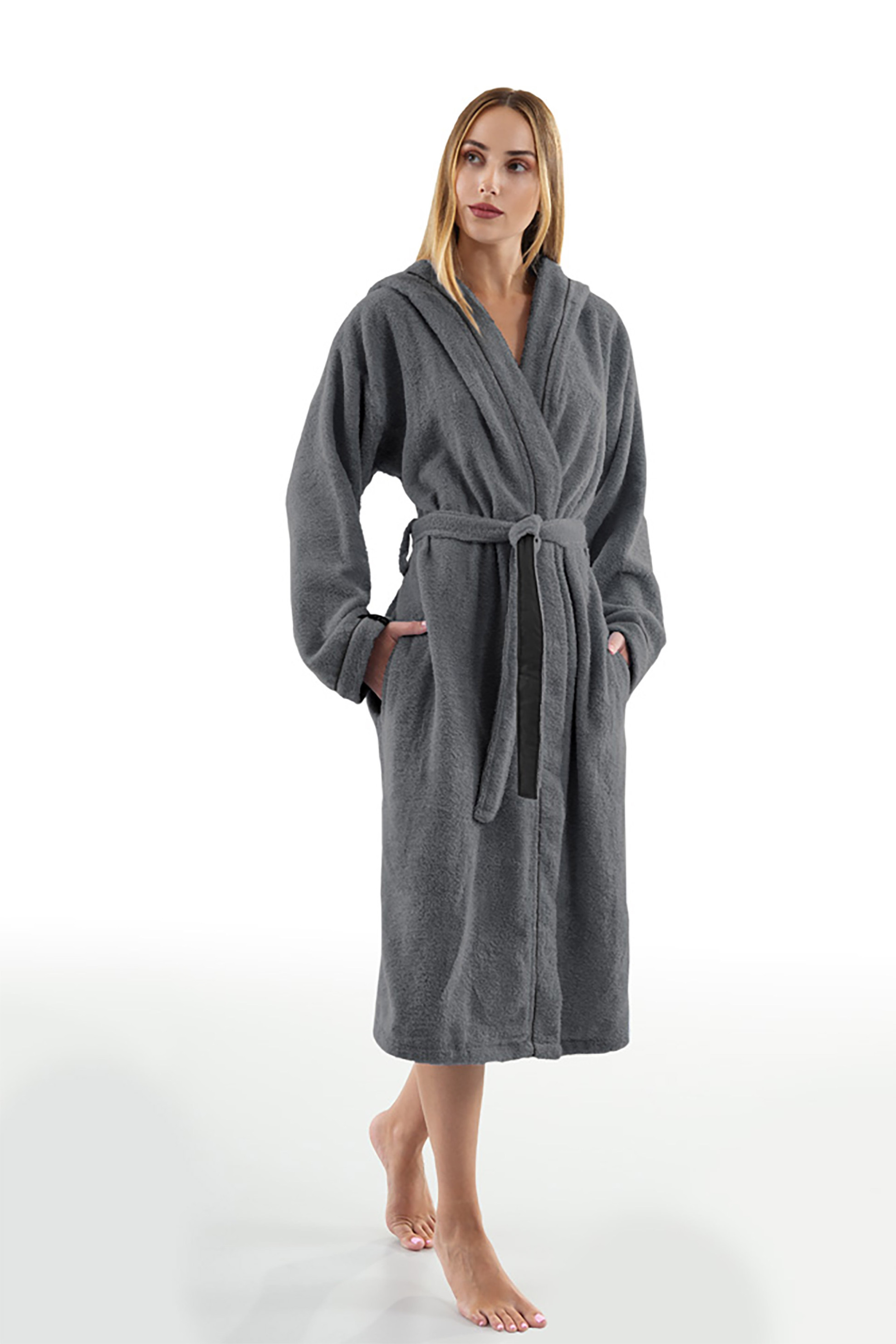 Guy Laroche μπουρνούζι μονόχρωμο "Titanium" (XL) - 1131092222035