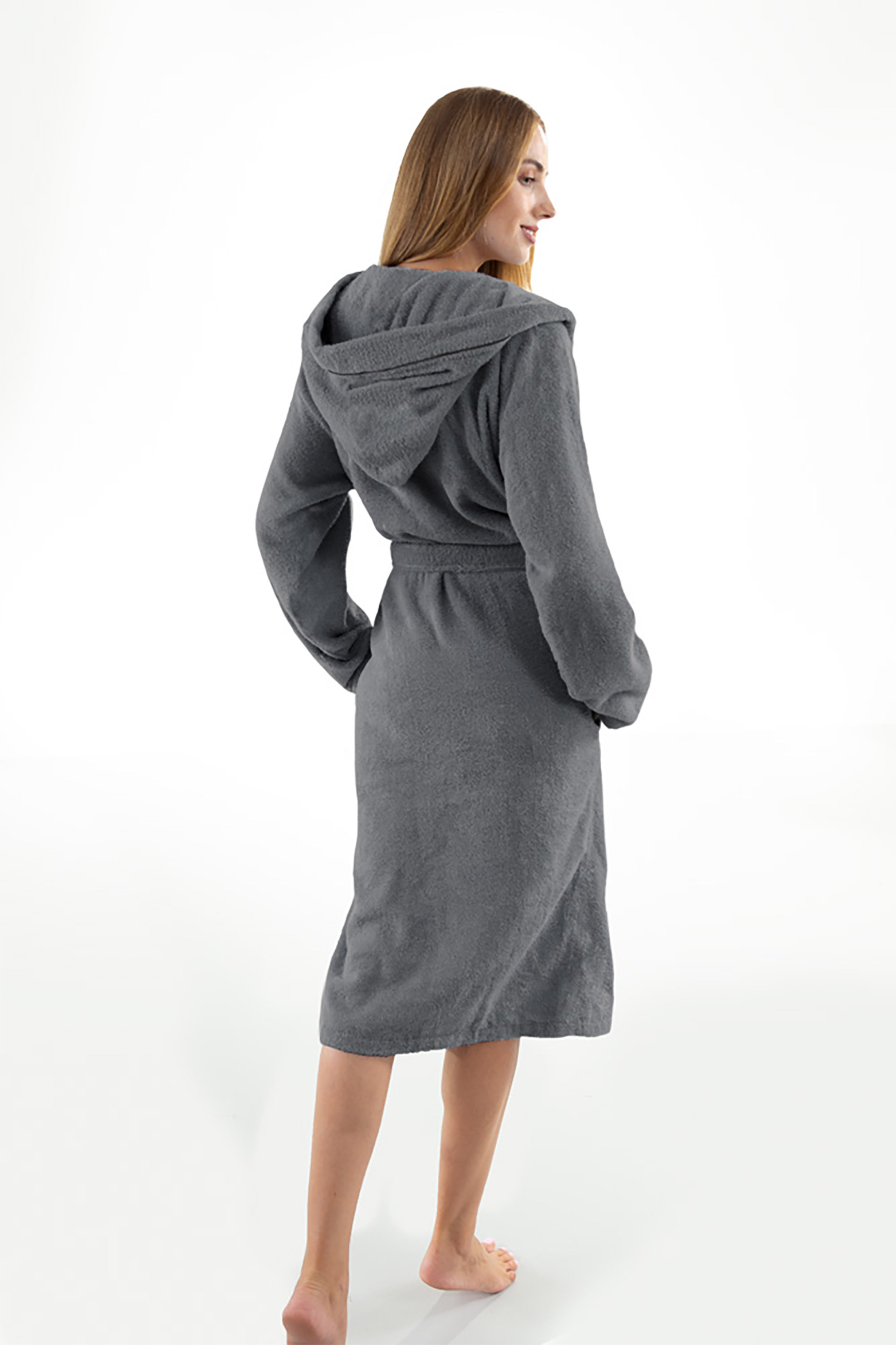 Guy Laroche μπουρνούζι μονόχρωμο "Titanium" (XL) - 1131092222035 φωτογραφία