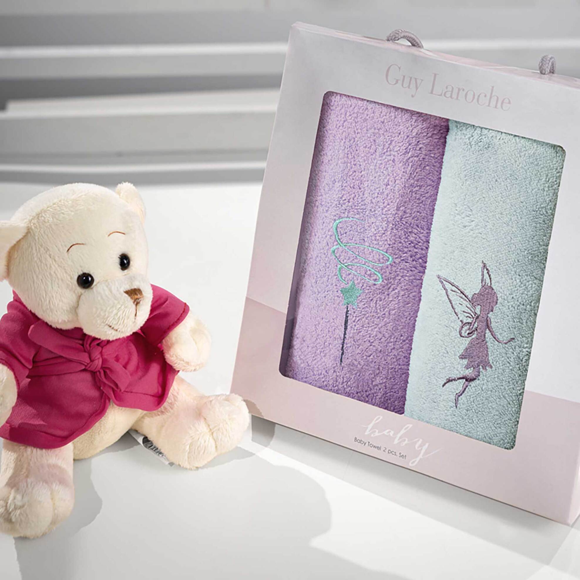 Guy Laroche σετ βρεφικές πετσέτες με contrast διακοσμητικά κεντημένα σχέδια 35 x 50 cm - 1122086222007 φωτογραφία