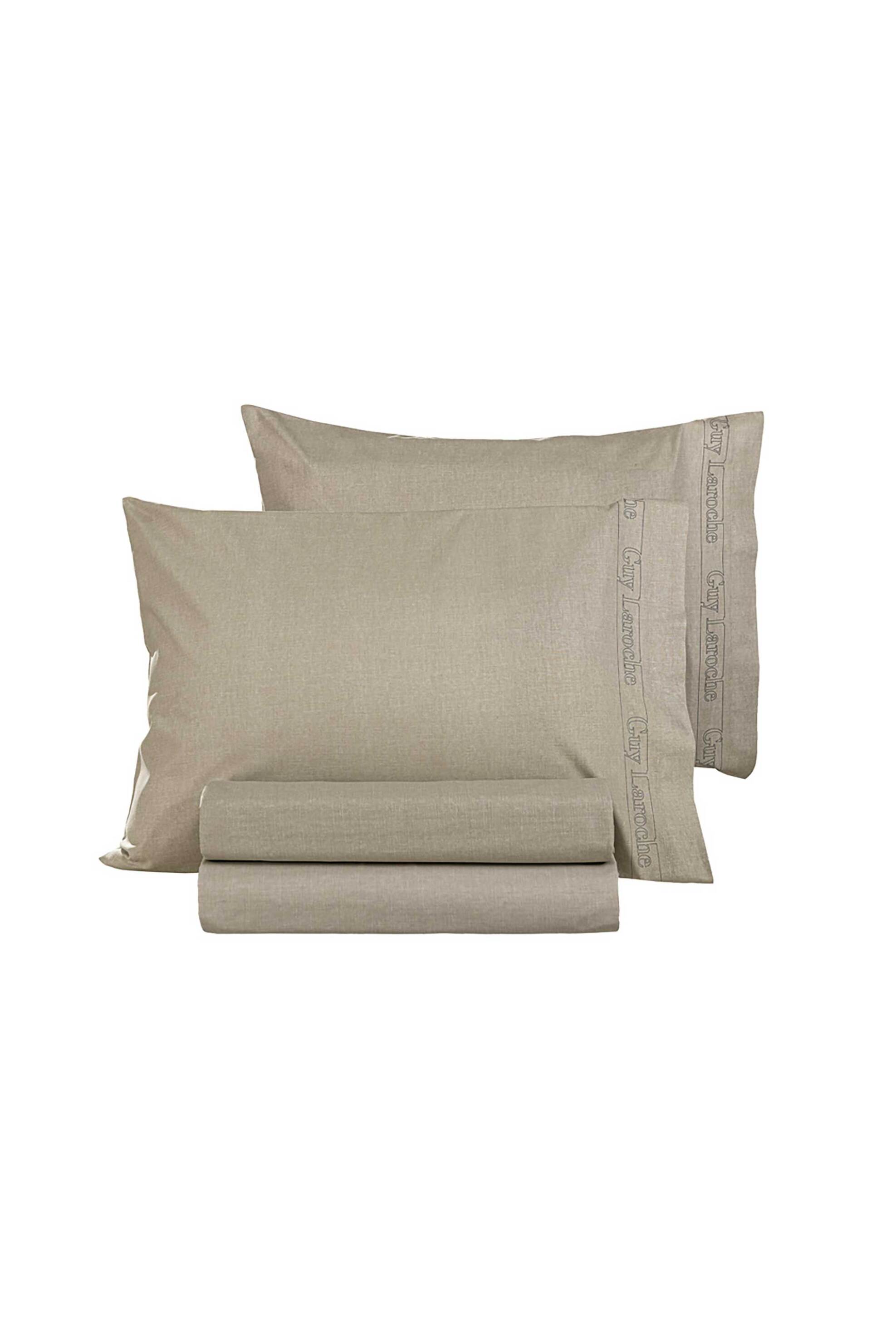 Guy Laroche σετ μαξιλαροθήκες "Easy Iron" Color Plus Taupe 50 x 70 cm - 1117092123015