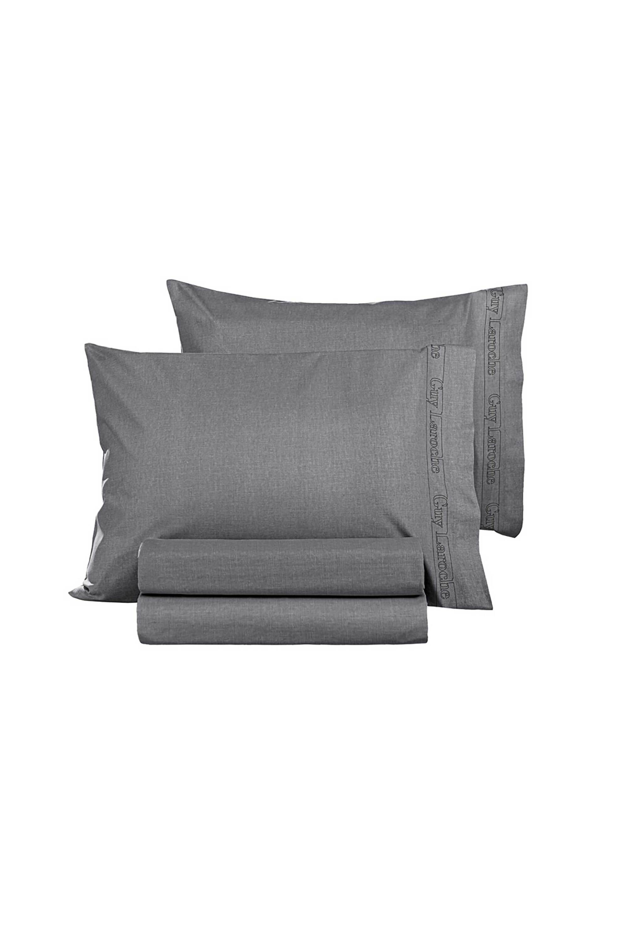 Guy Laroche σετ μαξιλαροθήκες "Easy Iron" Color Plus Anthracite 50 x 70 cm - 1117092123019