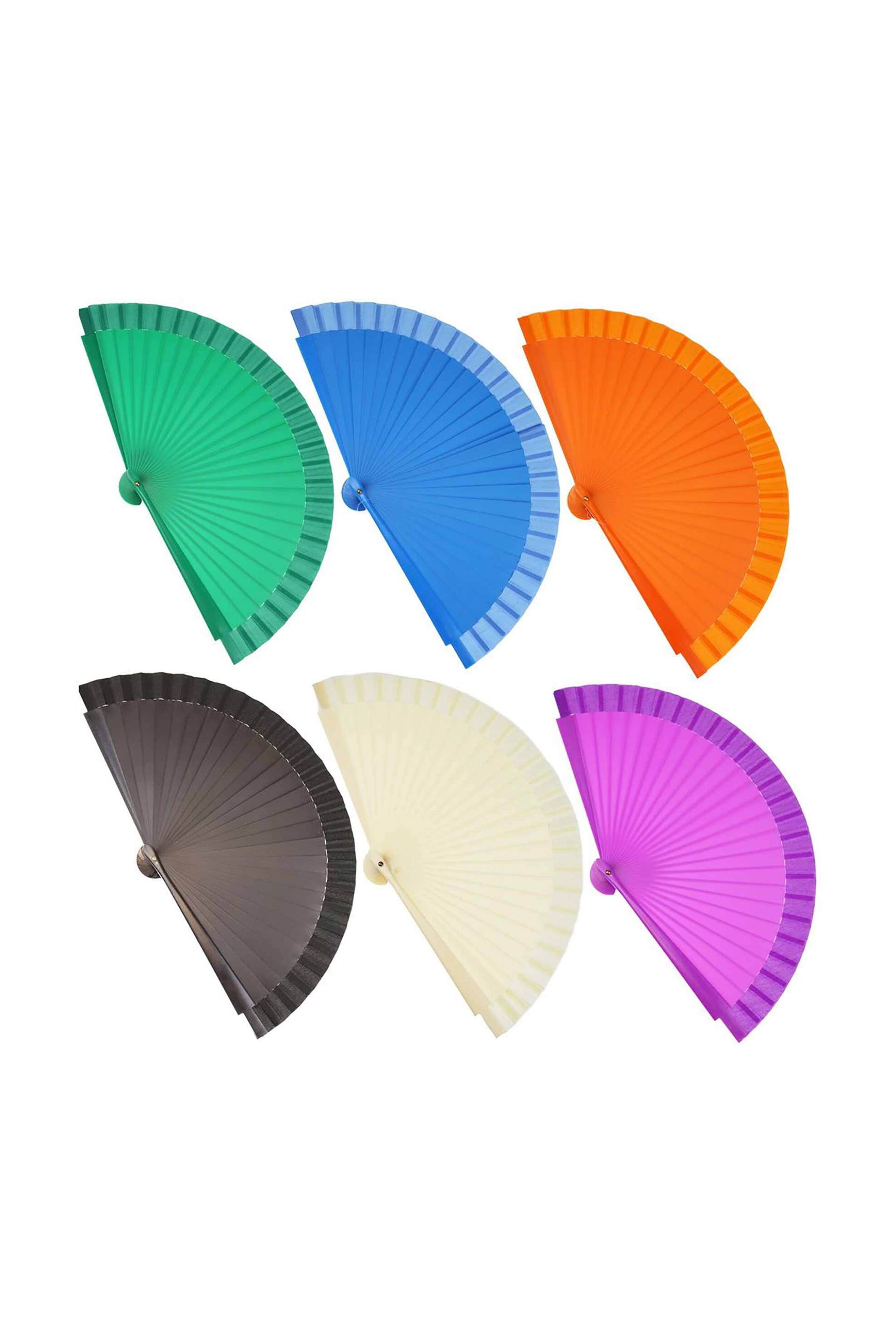 SYNCHRONIA Synchronia βεντάλια ακρυλική μονόχρωμη 23 cm - AT000130