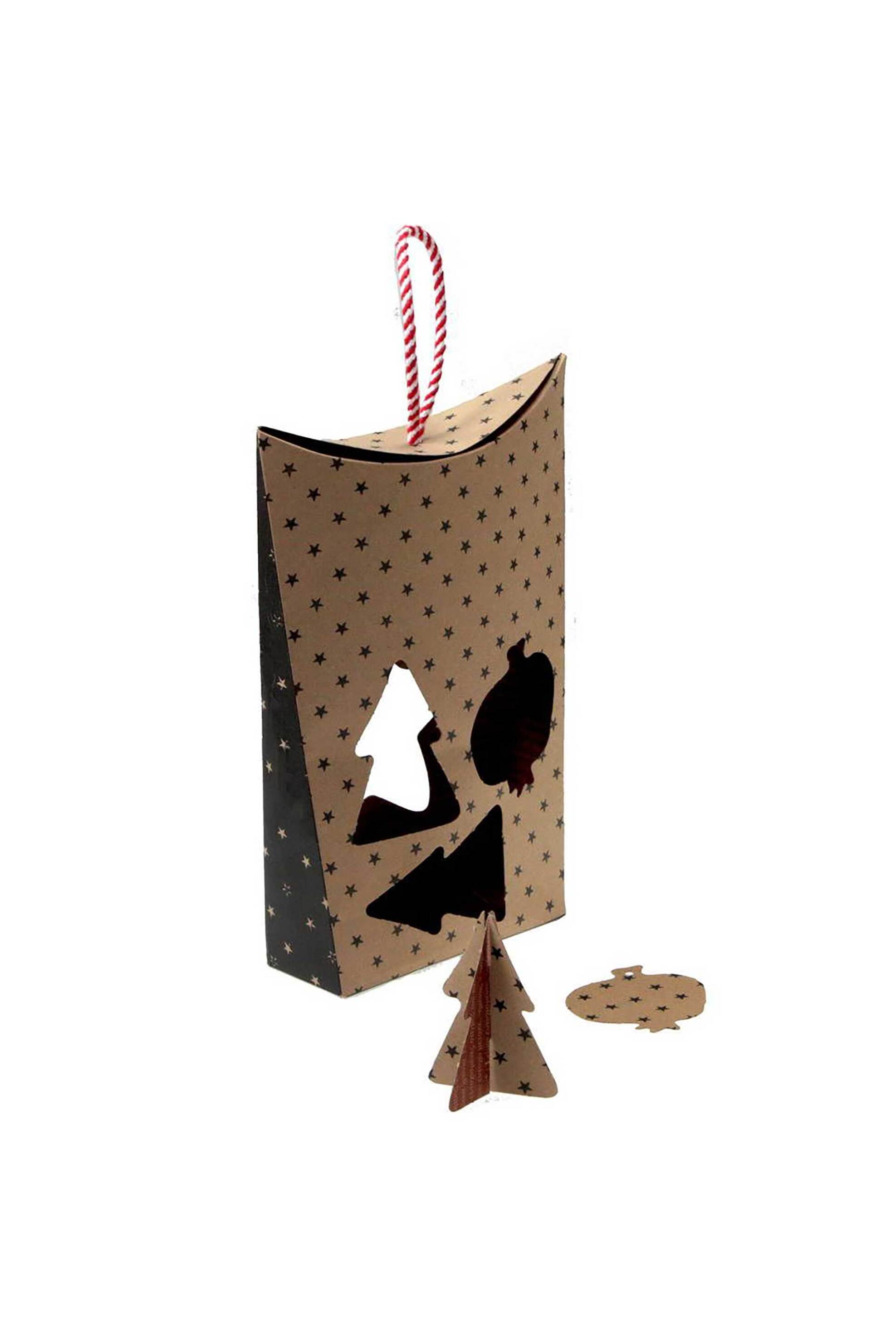 Synchronia χριστουγεννιάτικο γούρι στολίδι ζωγραφιστό-Φάτνη από ξύλο 30x19 cm - LU23063A φωτογραφία