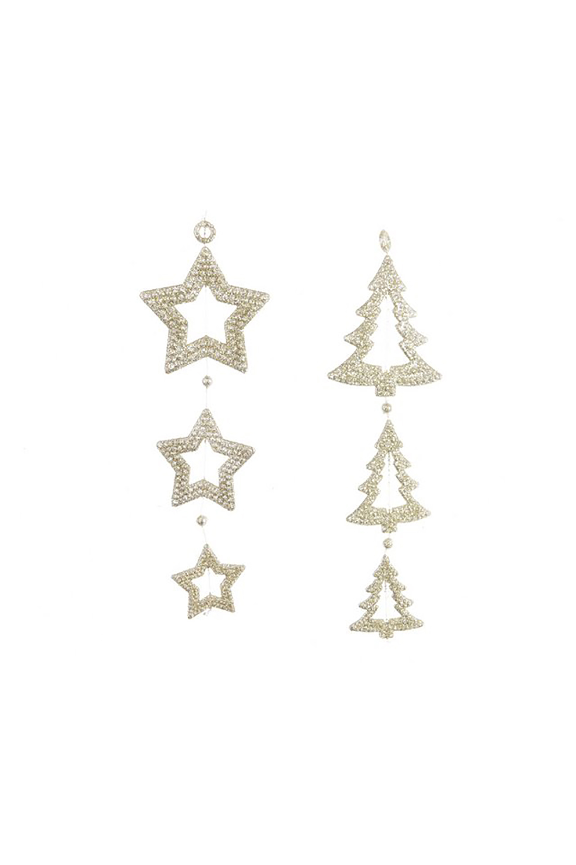 KAEMINGK Kaemingk χριστουγεννιάτικο διακοσμητικό κρεμαστό στολίδι με glitter - 515453