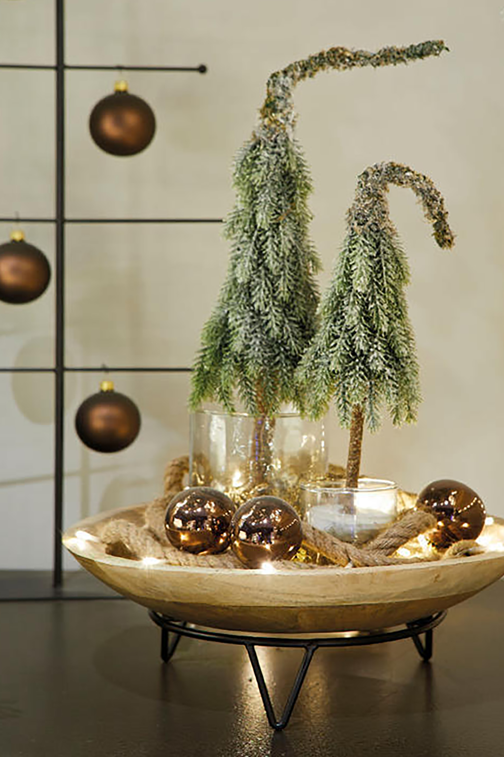 Kaemingk χριστουγεννιάτικο διακοσμητικό δεντράκι με χιόνι 13 x 13 x 50 cm - 680011 φωτογραφία