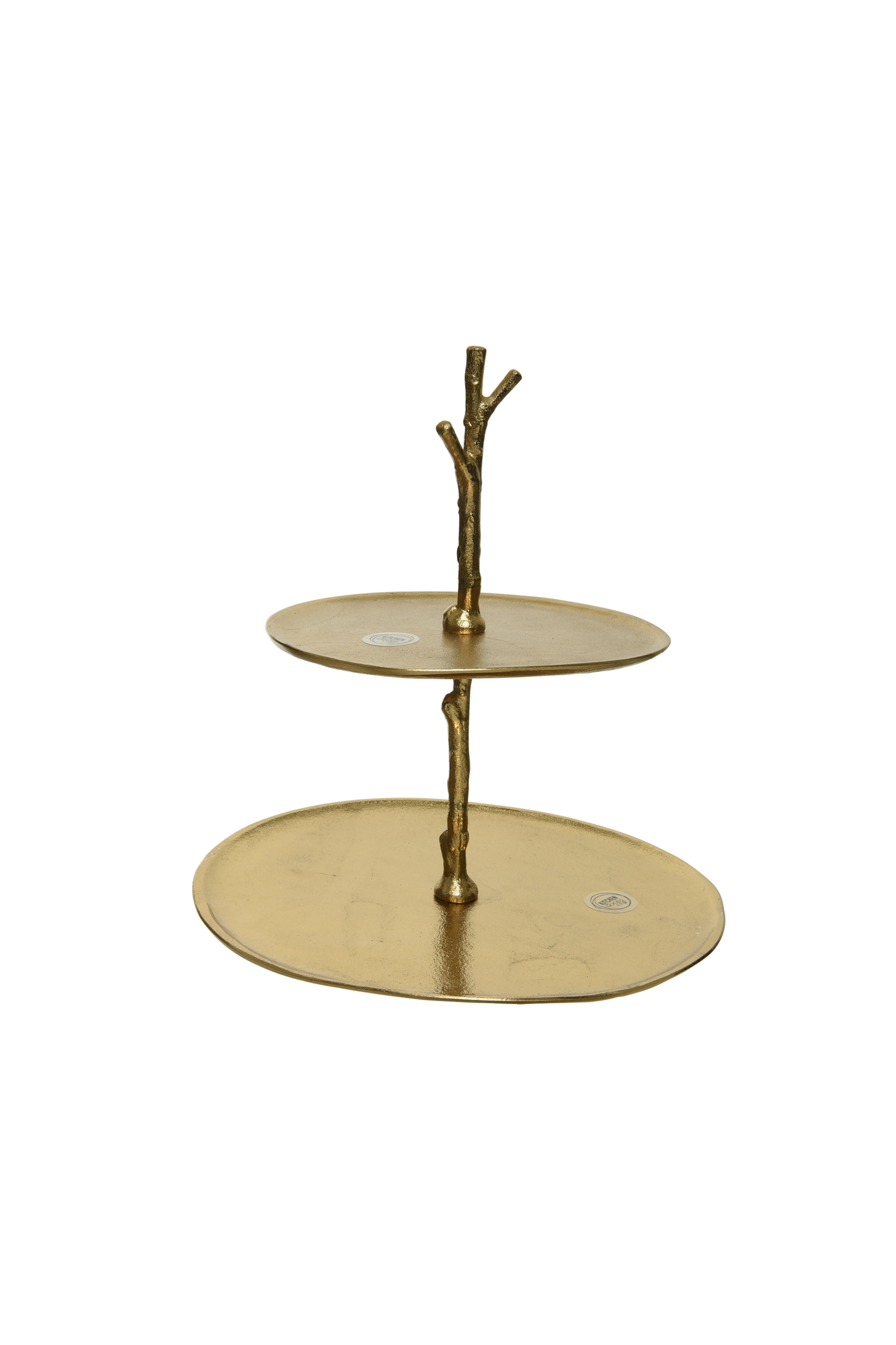 KAEMINGK Kaemingk χριστουγεννιάτικος δίσκος σερβιρίσματος με δύο επίπεδα 18 x 38 cm - 607757