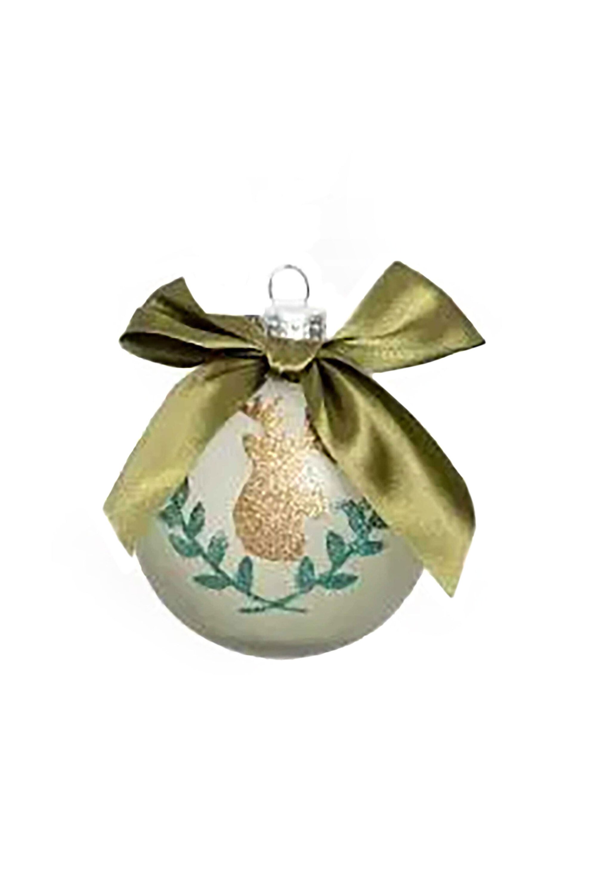KAEMINGK Kaemingk χριστουγεννιάτικη διακοσμητική μπάλα με φιόγκο - 021258