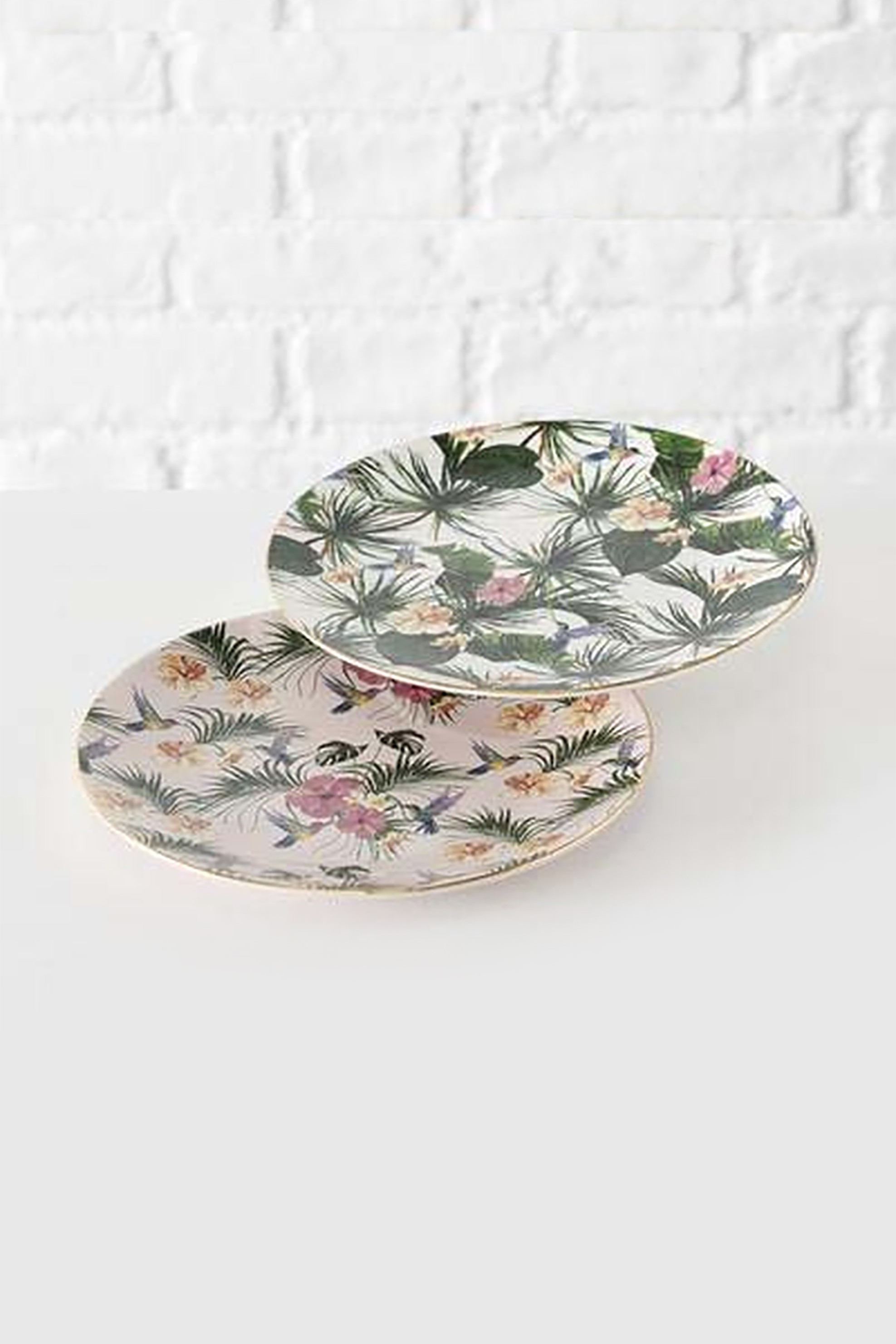 DOMUS HOMUS DOMUS HOMUS πορσελάνινο πιάτο φρούτου με all-over floral print "Exotica" 21 cm - 20-88-055
