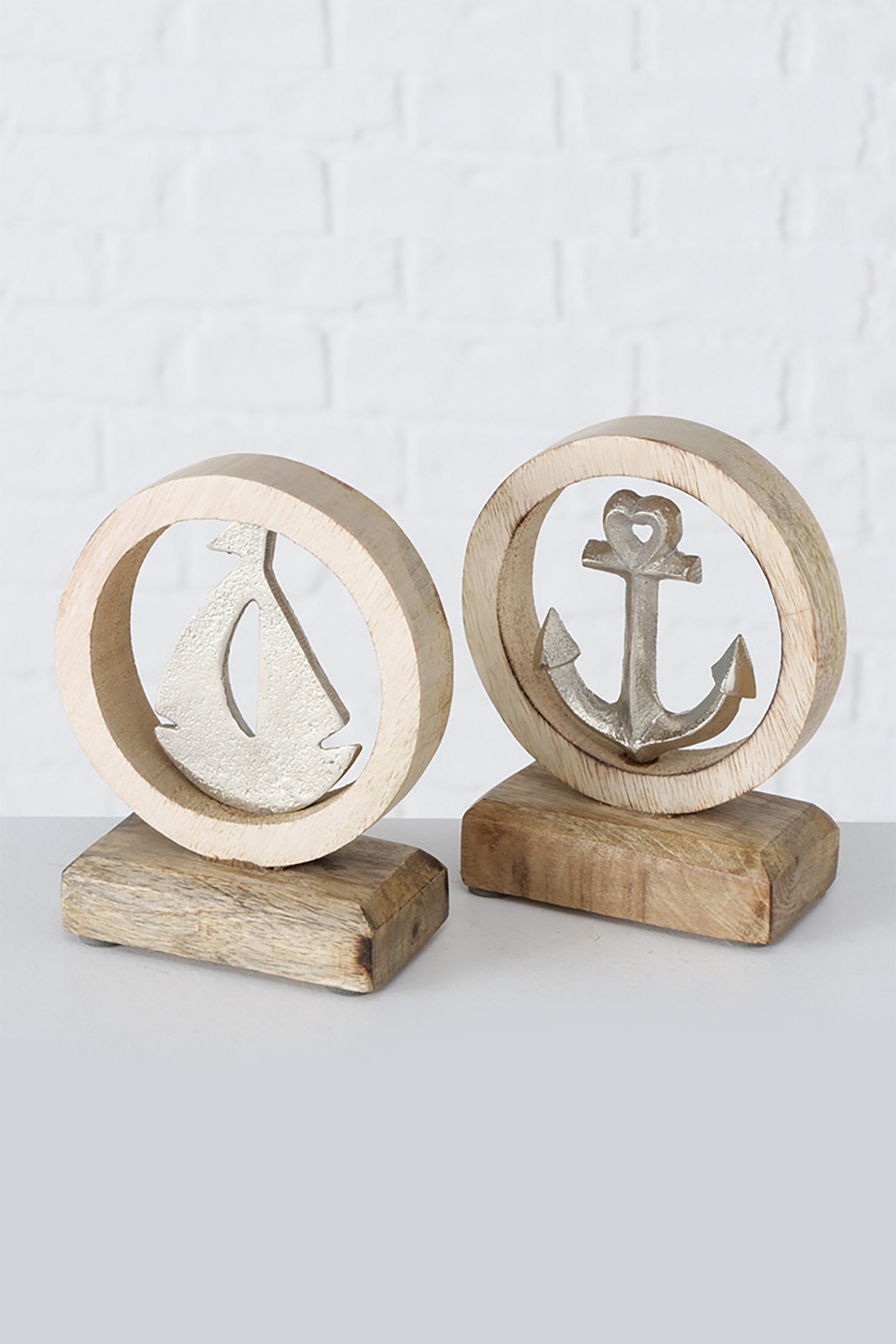 DOMUS HOMUS διακοσμητικό χώρου σε ξύλινη βάση "Hellen" 11 x 5 x 16 cm - 20-96-631