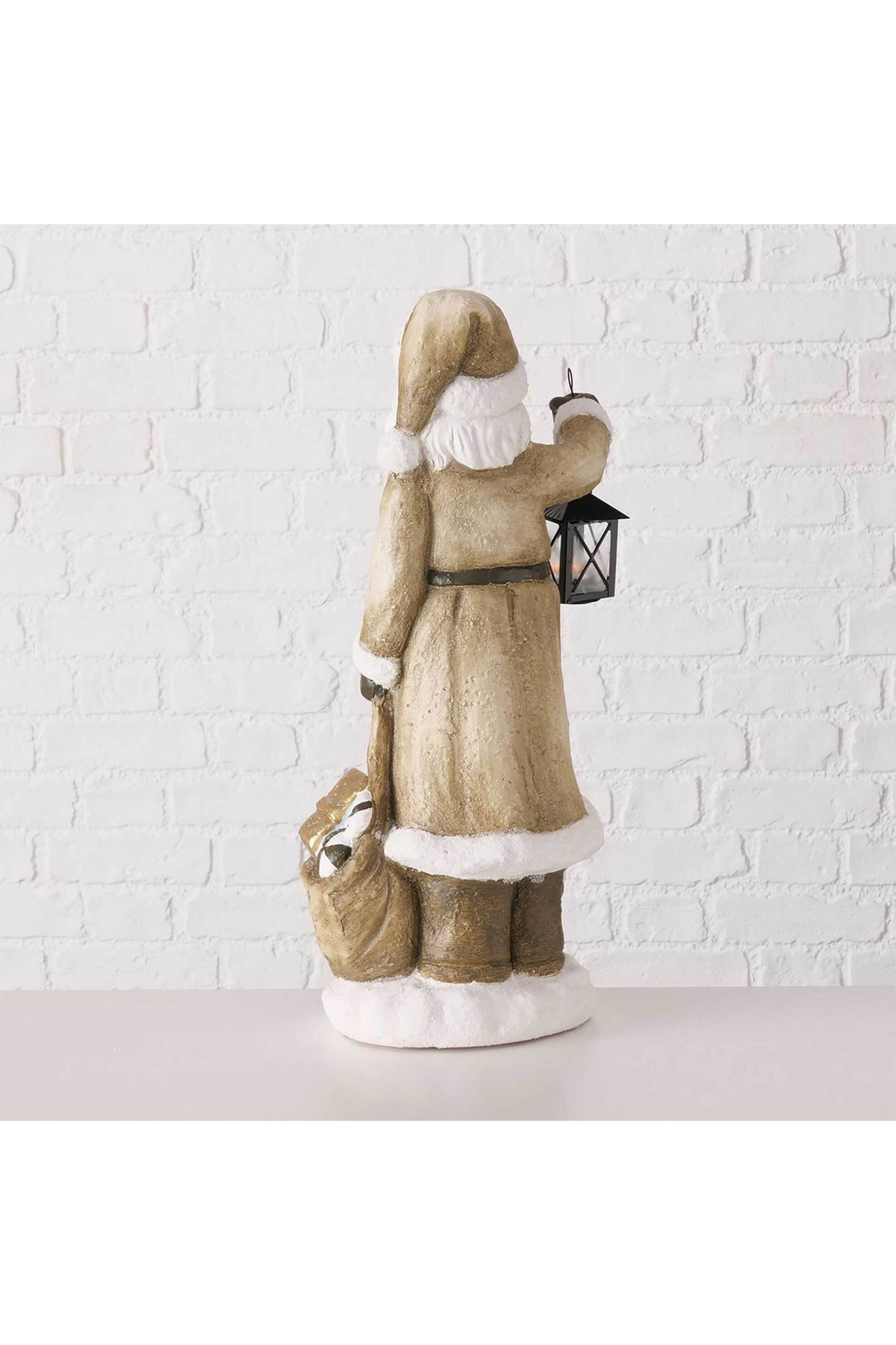 DOMUS HOMUS χριστουγεννιάτικη φιγούρα Άγιος Βασίλης με φανάρι κεραμικό 28 x 20 x 60 cm - 20-23-445 φωτογραφία