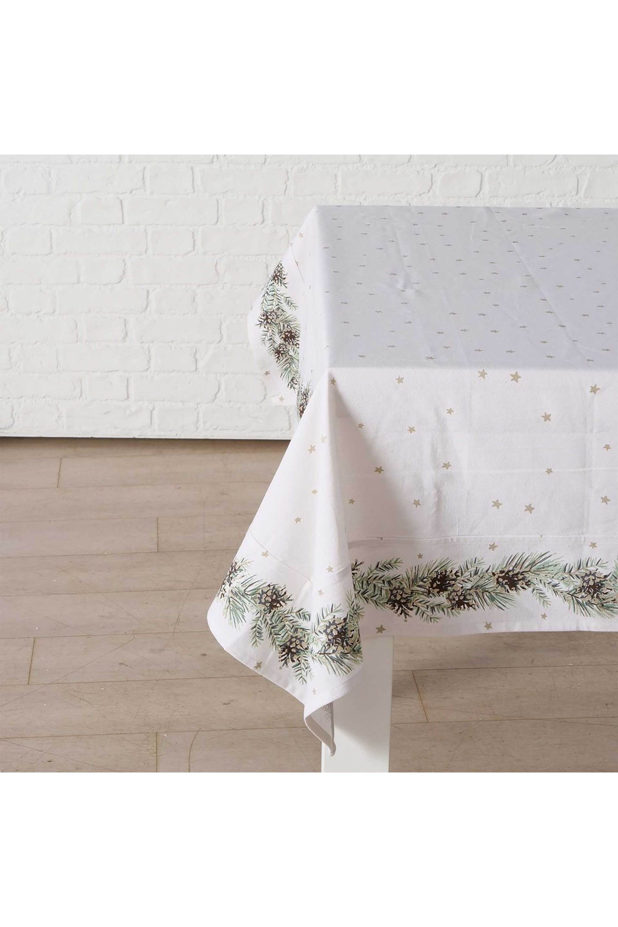 DOMUS HOMUS χριστουγεννιάτικο τραπεζομάντηλο βαμβακερό με σχέδιο 178 x 138 cm - 20-25-148 φωτογραφία