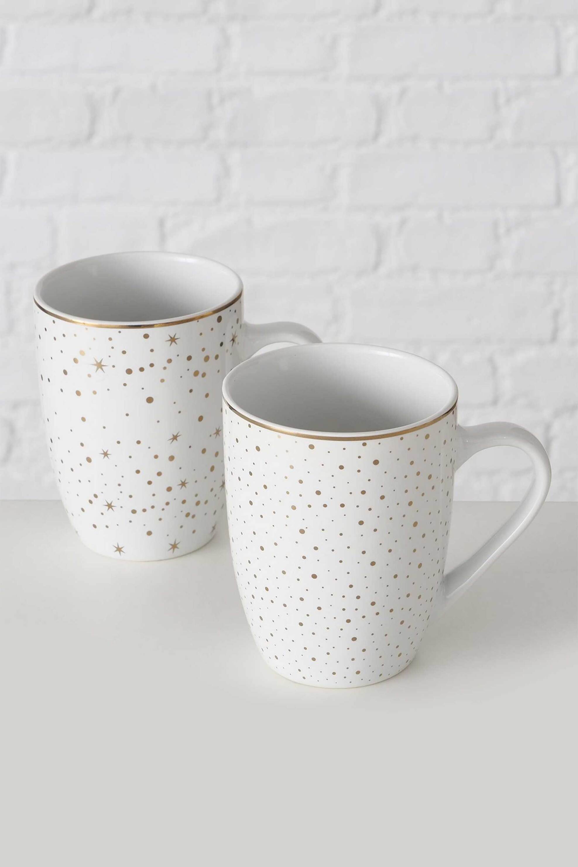 DOMUS HOMUS DOMUS HOMUS χριστουγεννιάτικη κούπα από πορσελάνη με σχέδιο 12 x 8 x 11 cm - 20-25-234