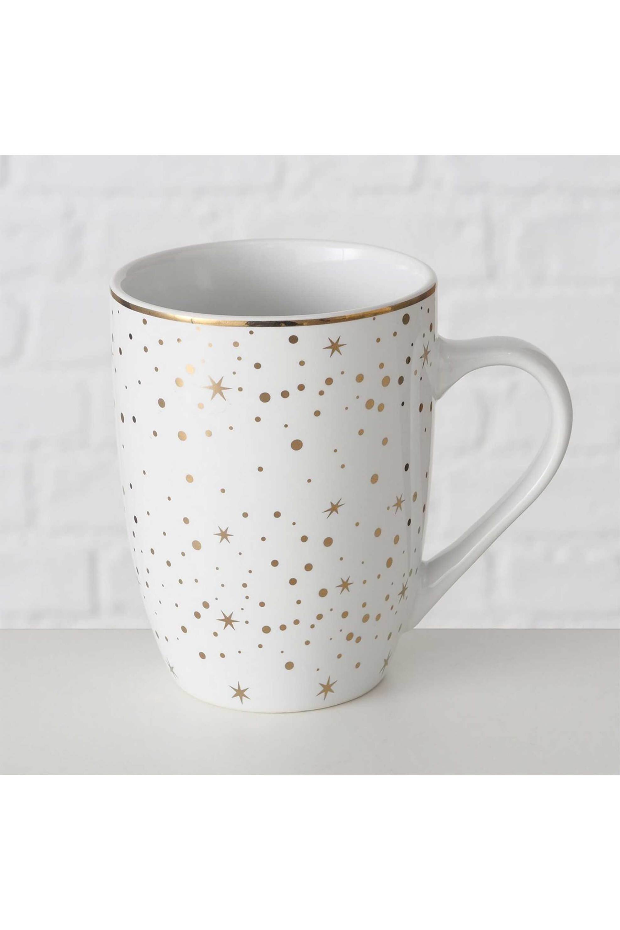 DOMUS HOMUS χριστουγεννιάτικη κούπα από πορσελάνη με σχέδιο 12 x 8 x 11 cm - 20-25-234 φωτογραφία