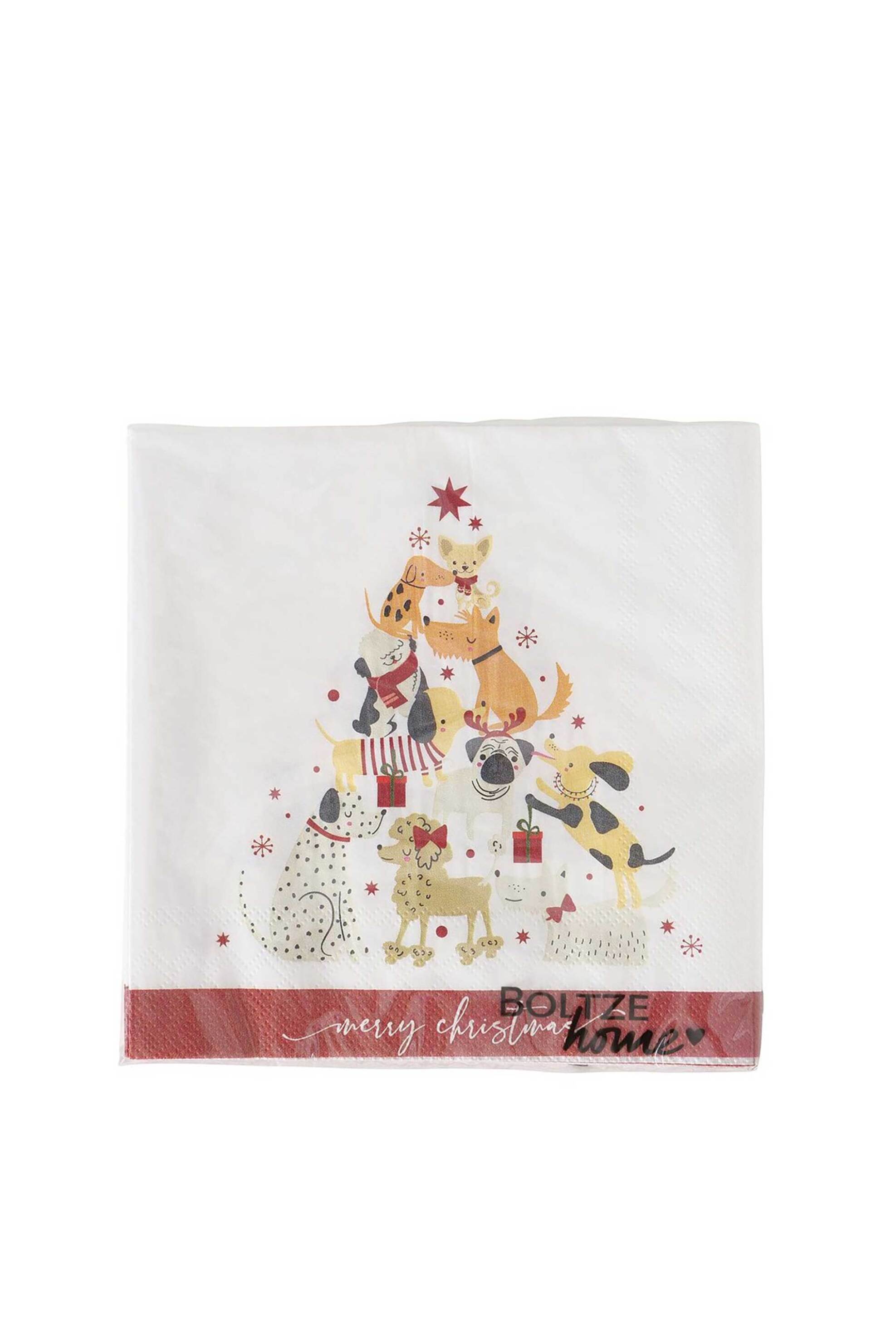 DOMUS HOMUS σετ χριστουγεννιάτικες χαρτοπετσέτες με σχέδιο 17 x 17 x 3 cm - 20-25-236 φωτογραφία