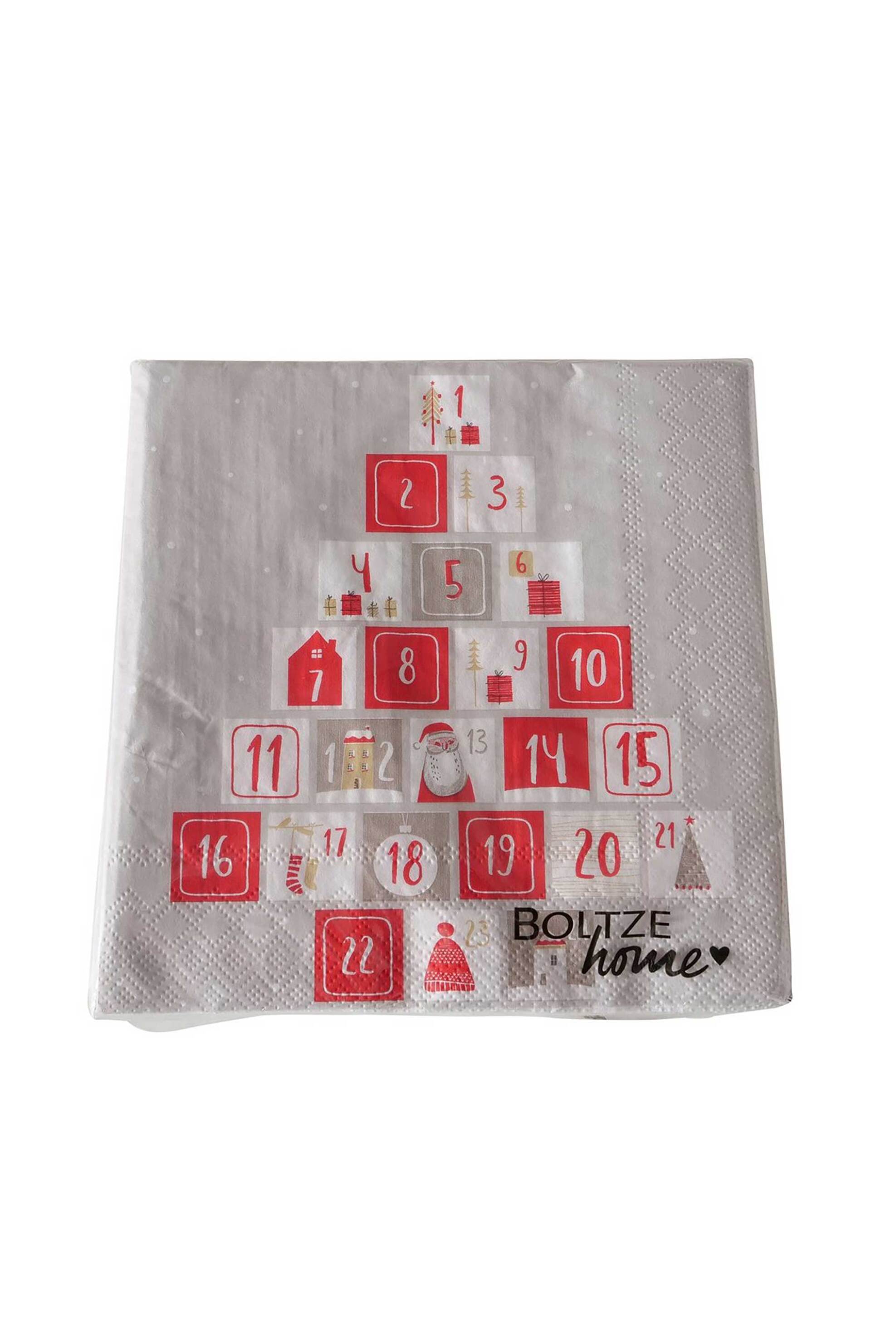 DOMUS HOMUS σετ χριστουγεννιάτικες χαρτοπετσέτες με σχέδιο 17 x 17 x 3 cm - 20-25-237 φωτογραφία