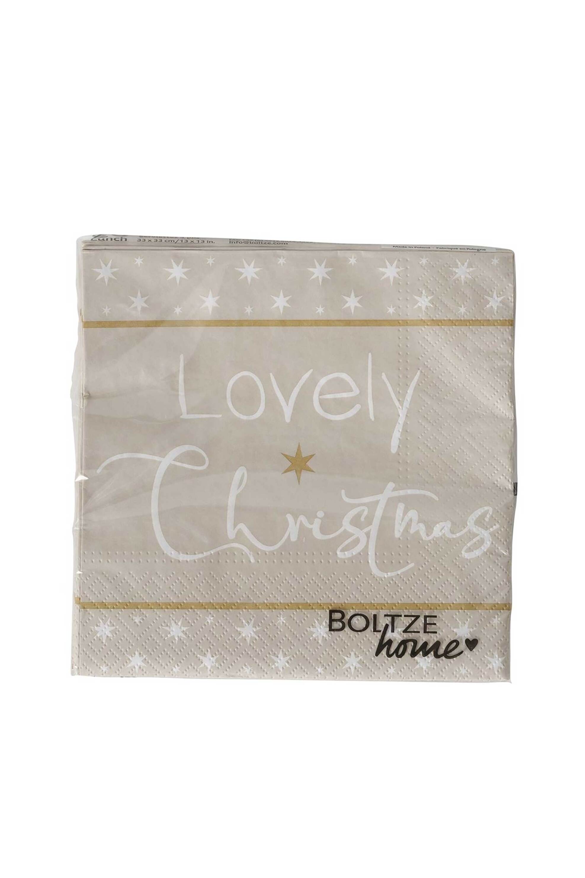 DOMUS HOMUS σετ χριστουγεννιάτικες χαρτοπετσέτες με σχέδιο 17 x 17 x 2,5 cm - 20-25-247 φωτογραφία